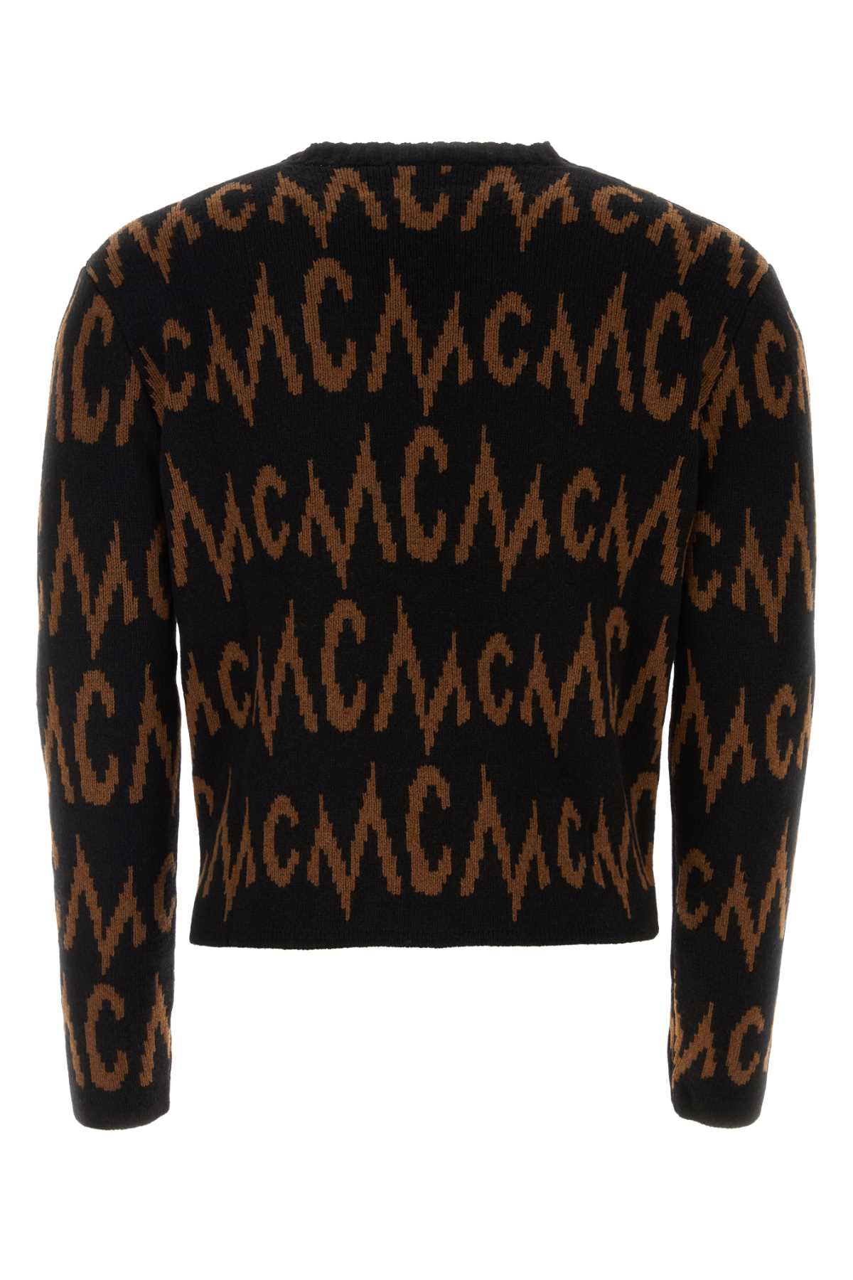 Shop Mcm Embroidered Cashmere Blend Cardigan In Black