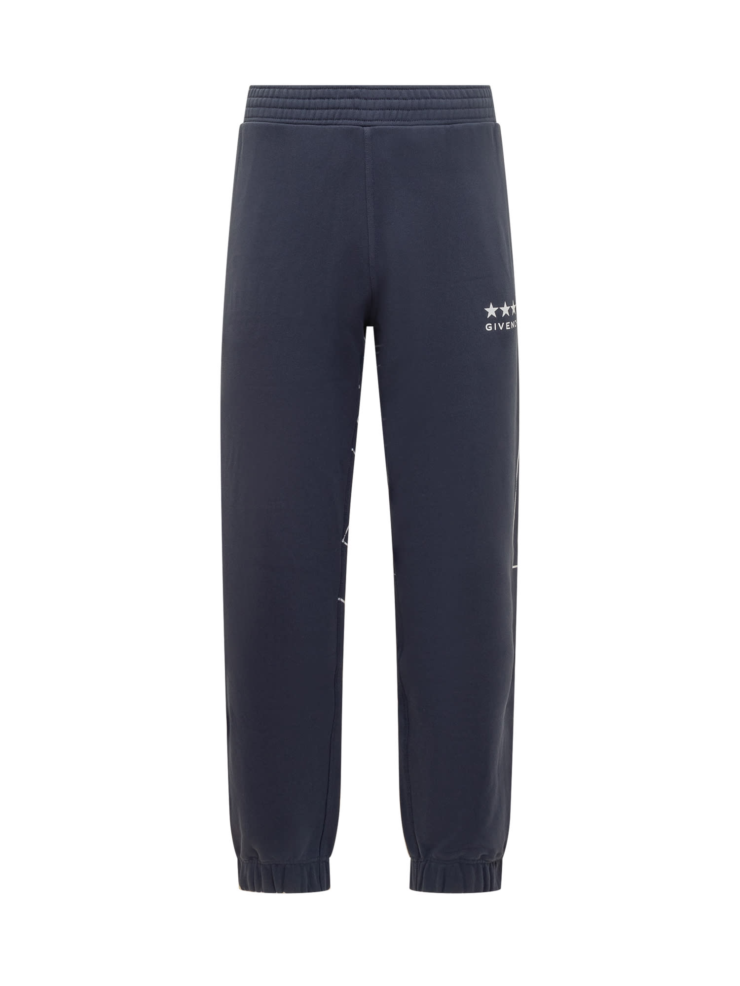 Shop Givenchy Jogging Pants With 4g In Deep Blue