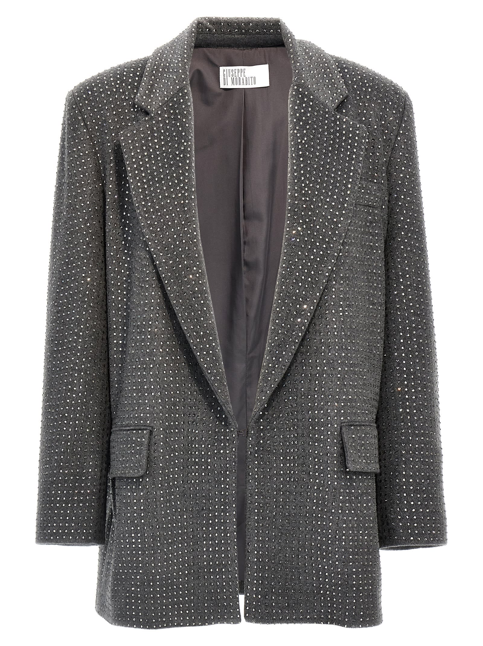 GIUSEPPE DI MORABITO RHINESTONE BLAZER JACKET