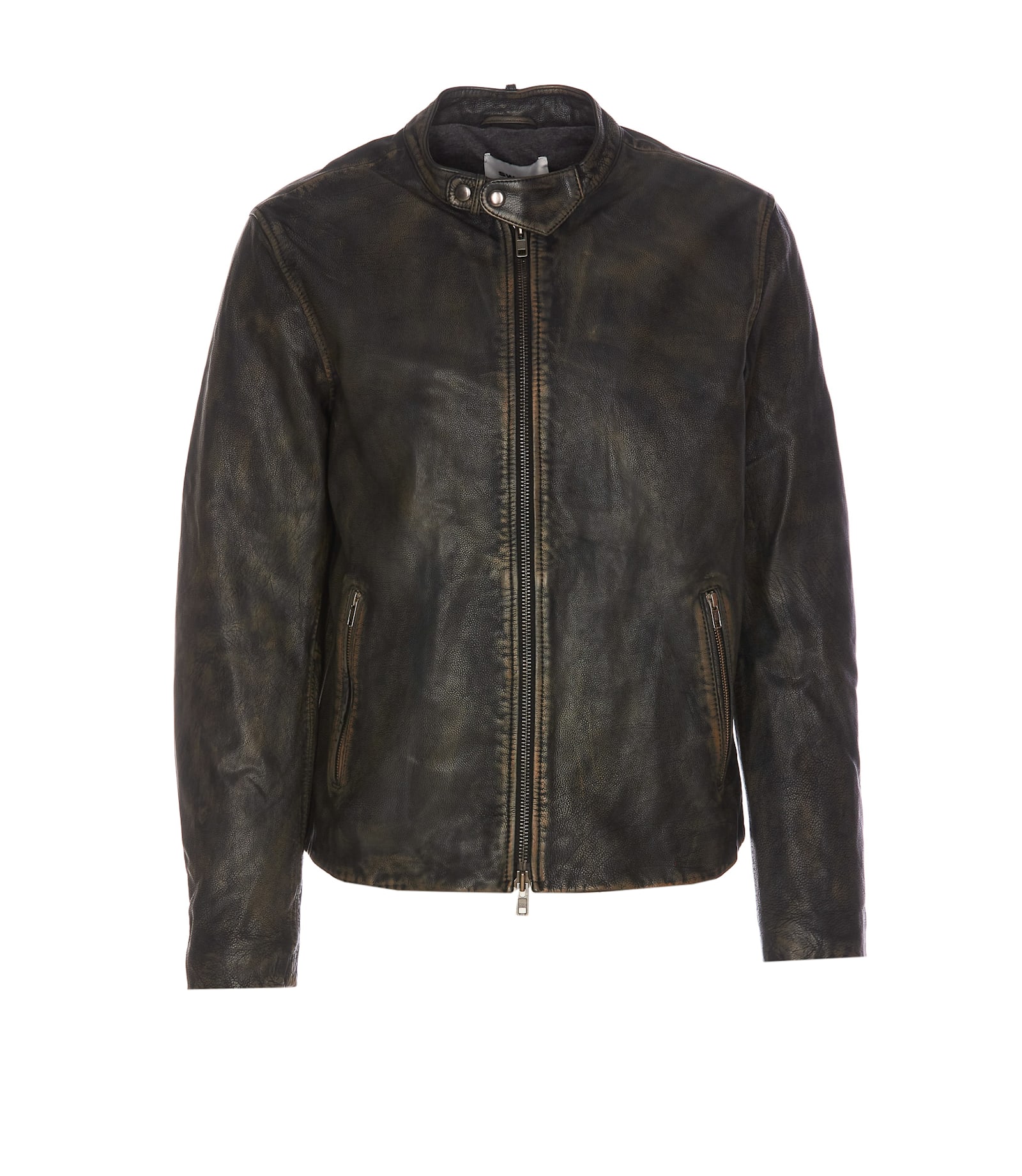 Shop Sword 6.6.44 Leather Jacket In Brown