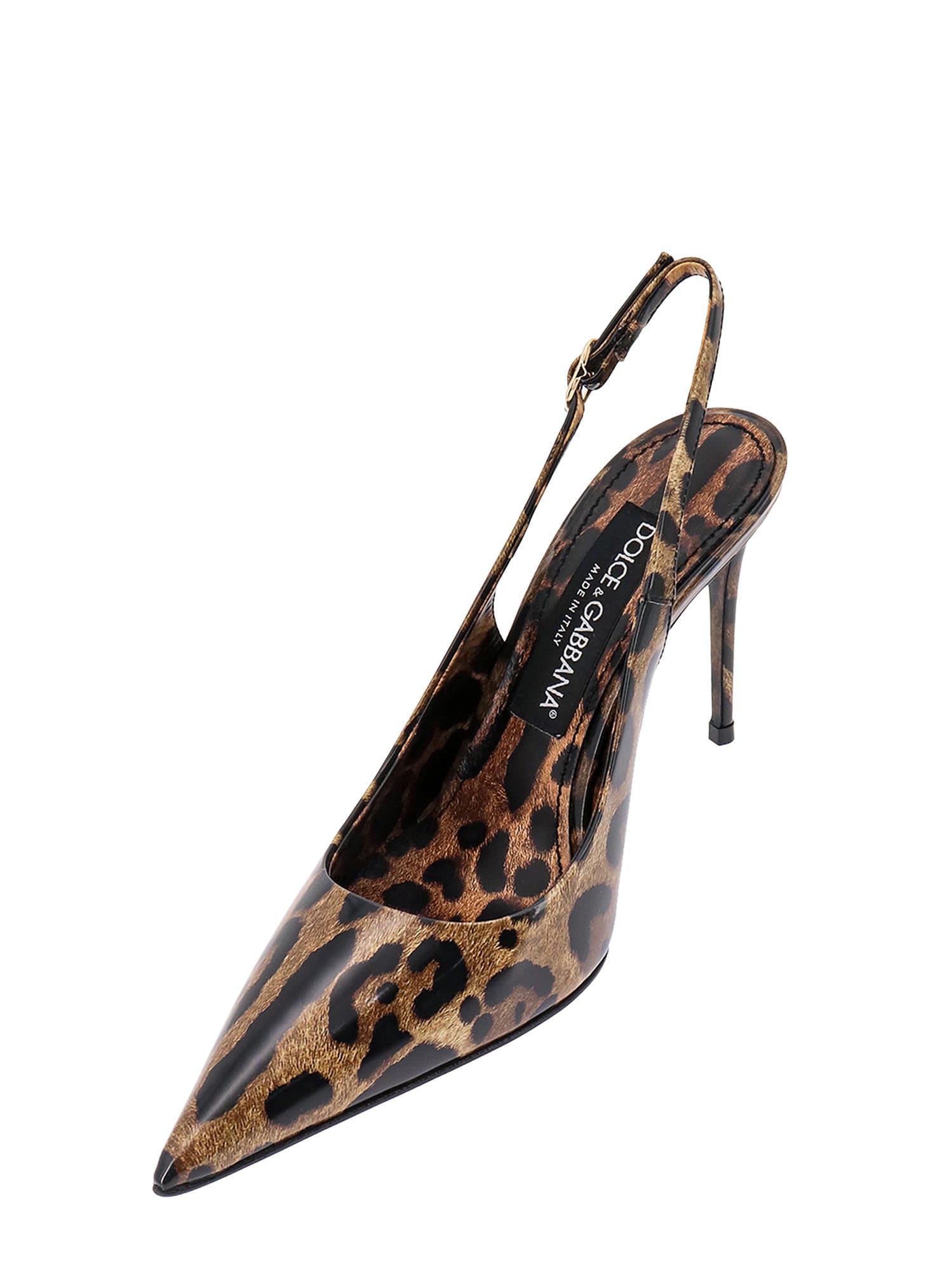 Shop Dolce & Gabbana Slingback In Leopard
