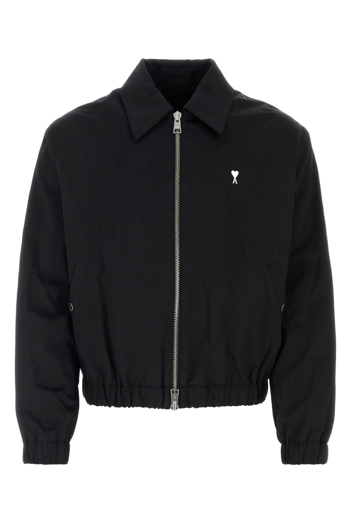 Shop Ami Alexandre Mattiussi Black Cotton Bomber Jacket