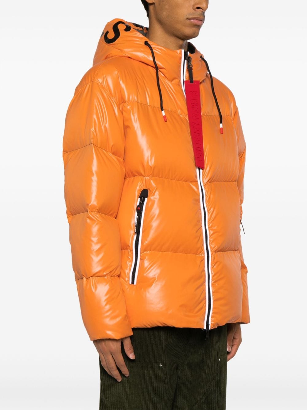 Peuterey Core Nylon Down Jacket In Orange