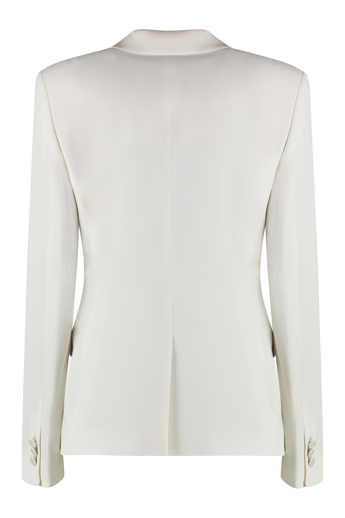 Shop Hugo Boss Single-breasted One Button Jacket In Ivory