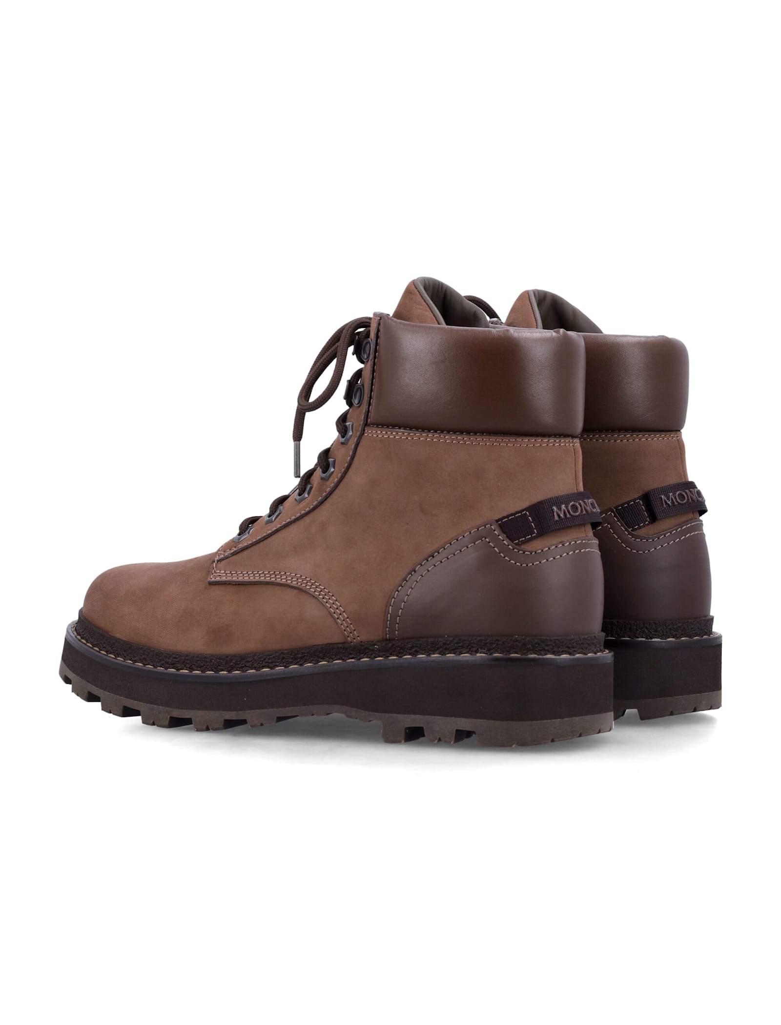 Shop Moncler Peka Trek Hiking Boots In Brown