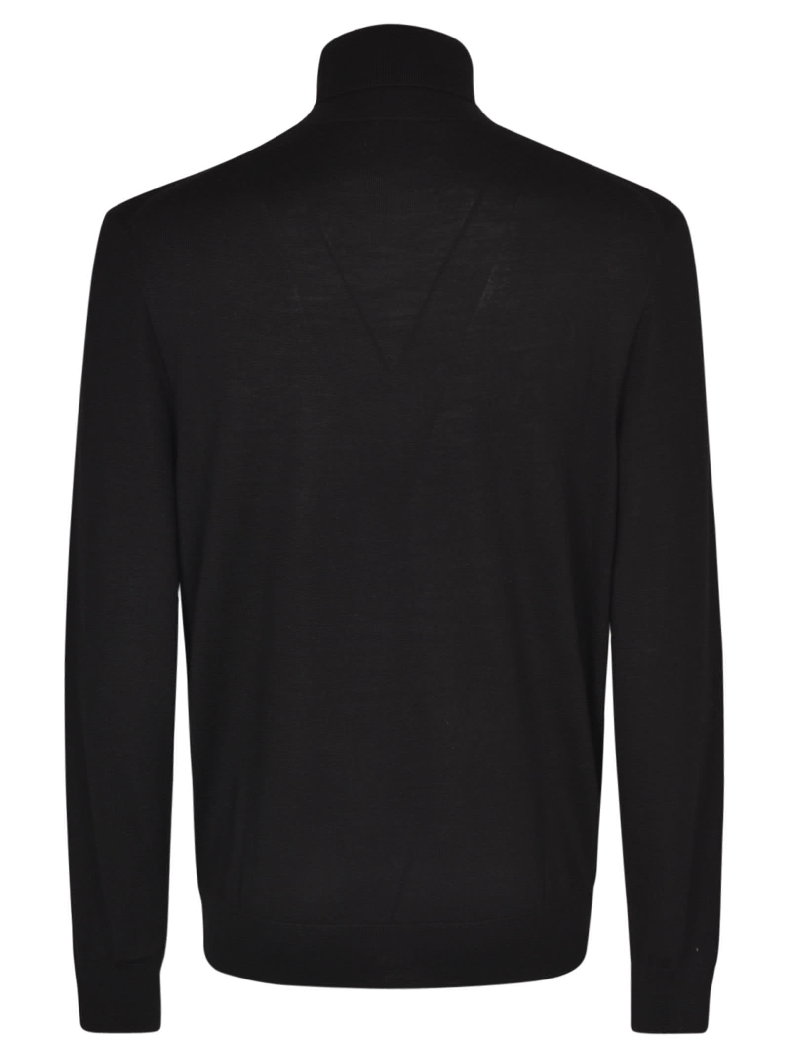 Shop Ralph Lauren Turtleneck Sweater In Polo Black