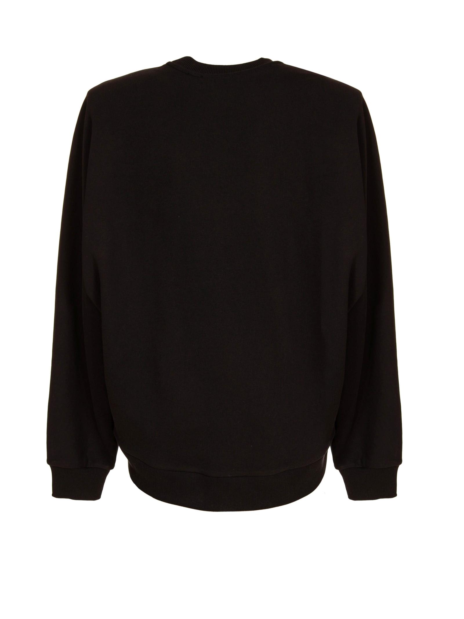 Just Cavalli Stud-detail Cotton Sweatshirt In Black