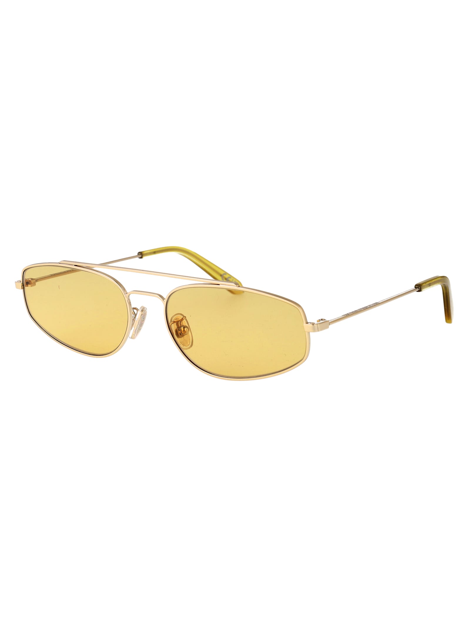 Retrosuperfuture Geometric Frame Sunglasses In Yellow