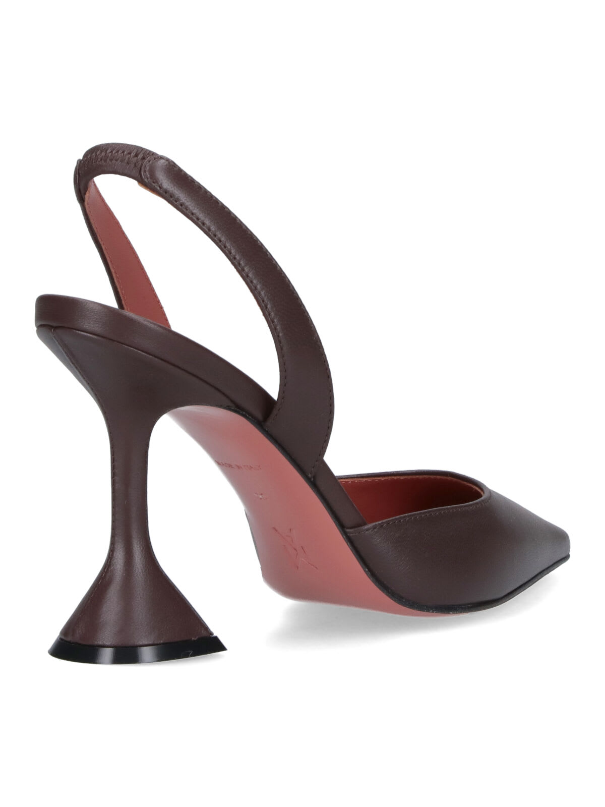 Amina Muaddi 90mm Holli Hee Pumps In Brown