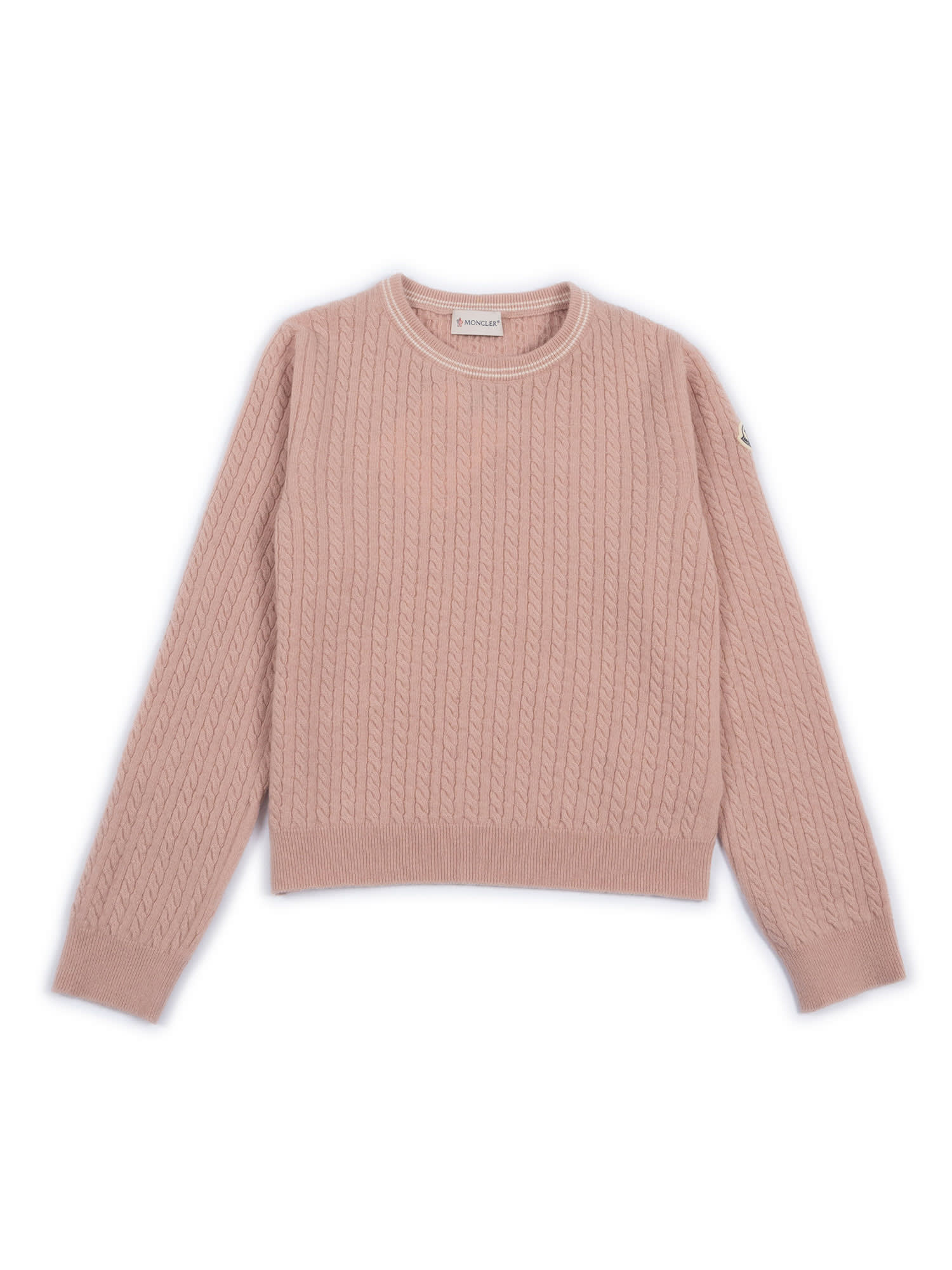 Moncler Crew Neck In Pink