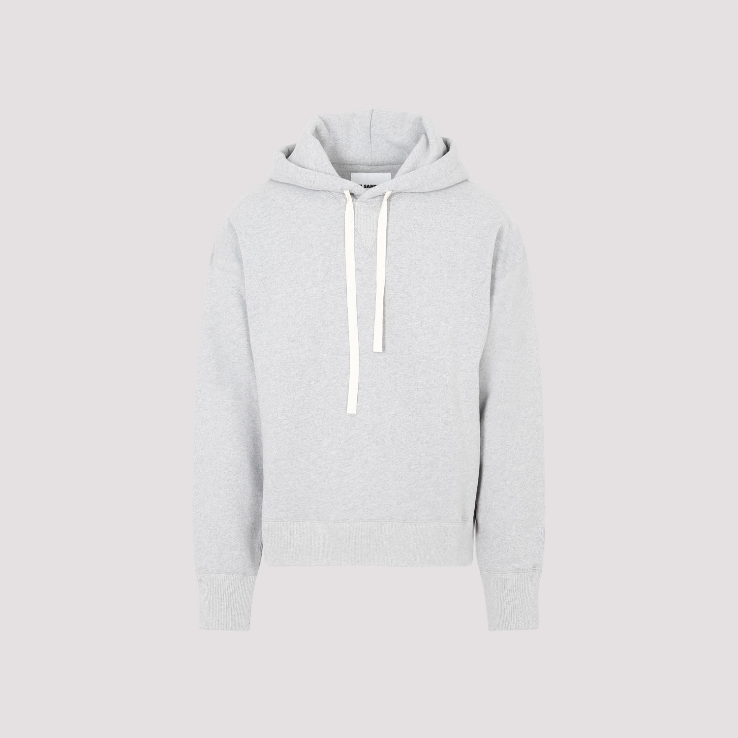 Shop Jil Sander Cotton Hoodie In Powder Green