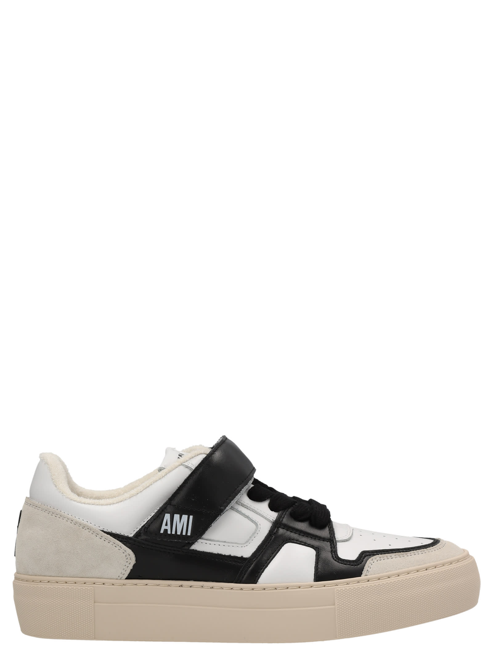 Ami Alexandre Mattiussi Two-color Logo Sneakers