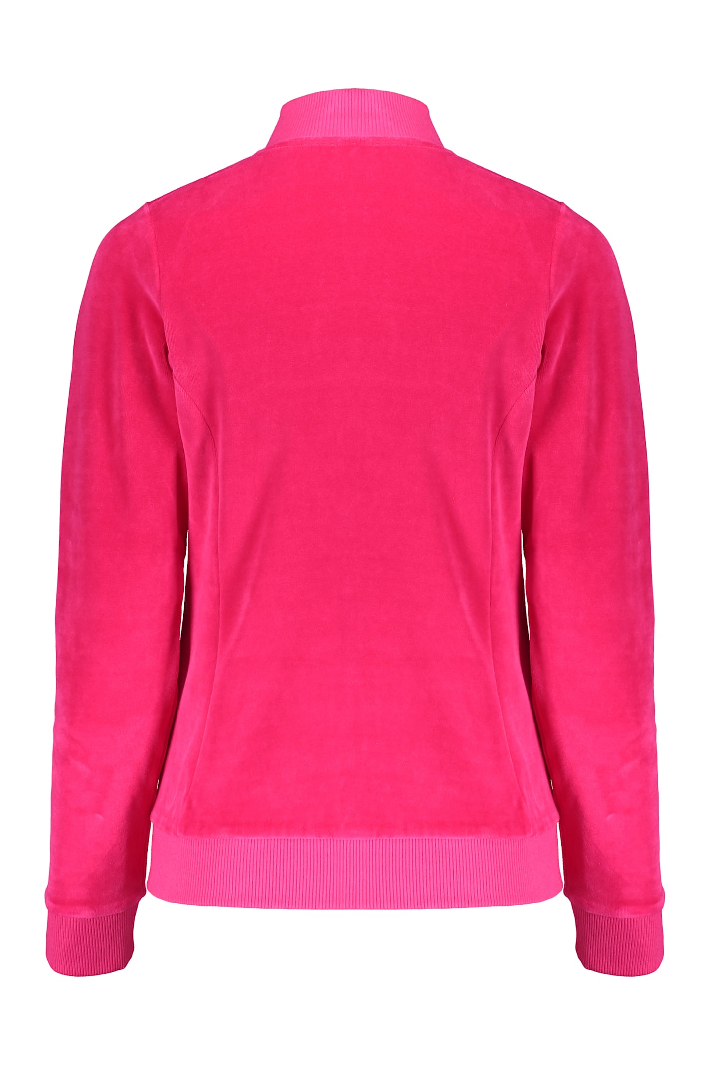 Moschino Logo-embroidered Sweatshirt In Fuchsia