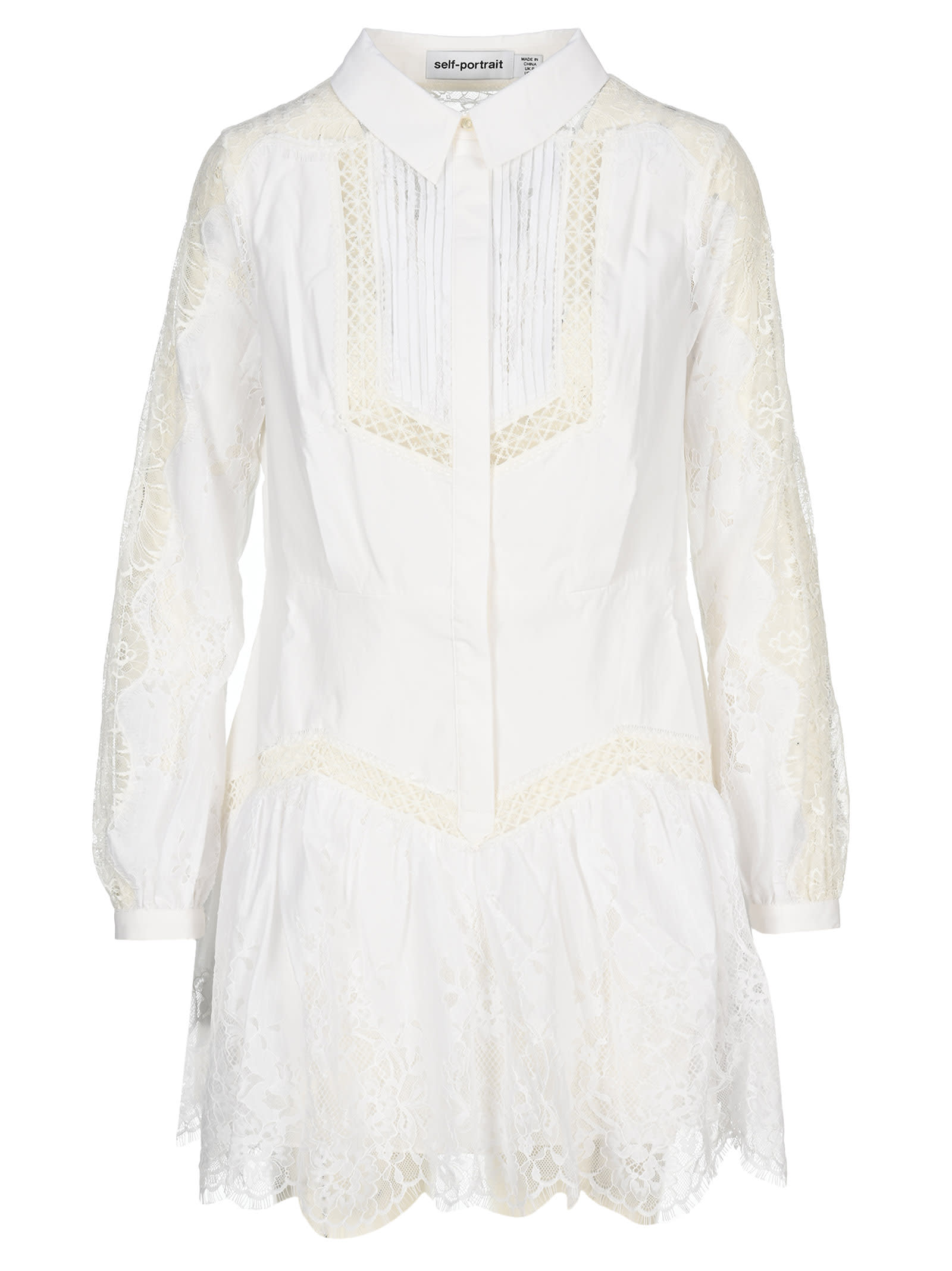 self portrait white dress sale
