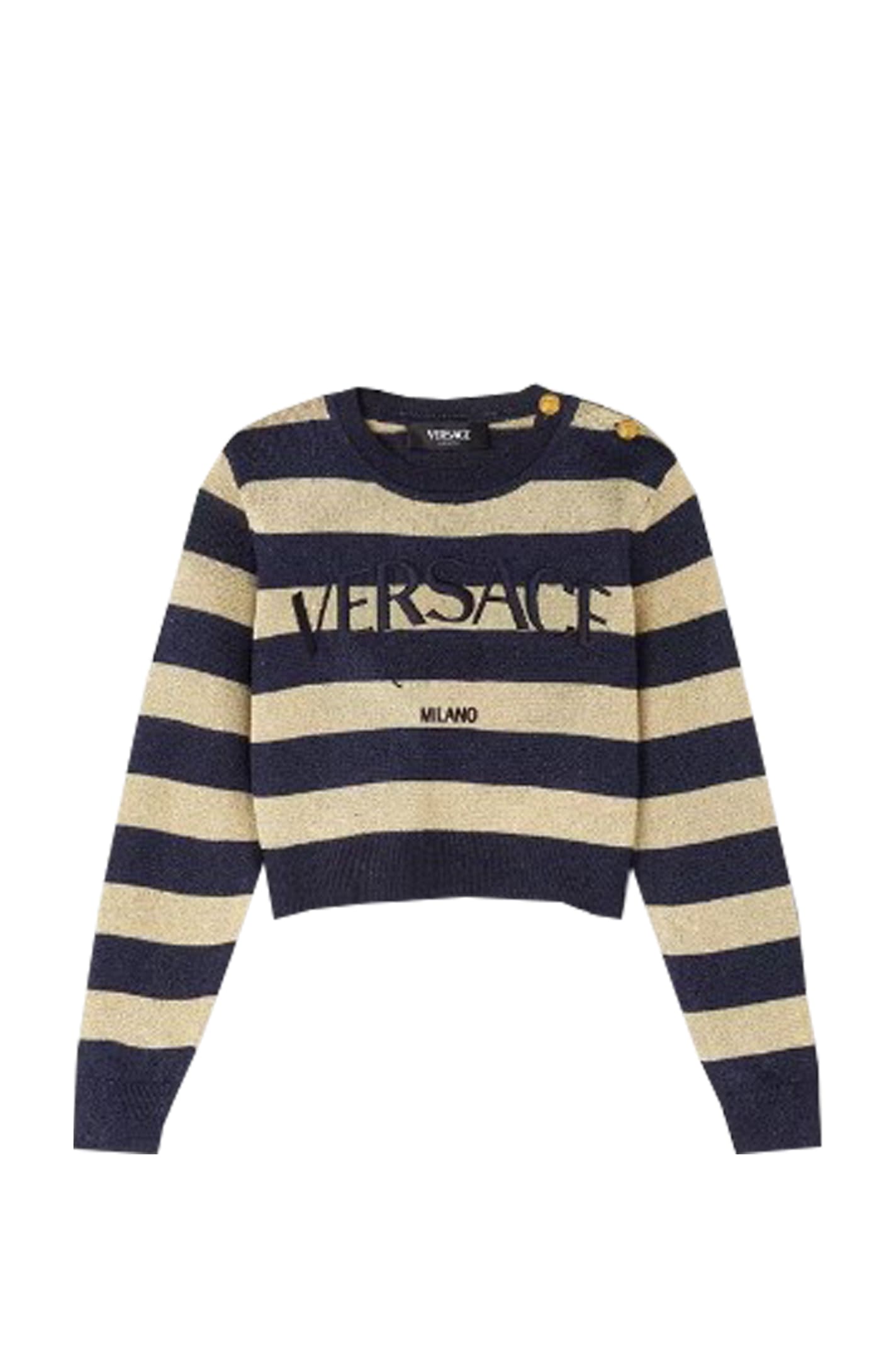 Shop Versace Sweatshirt In Blue