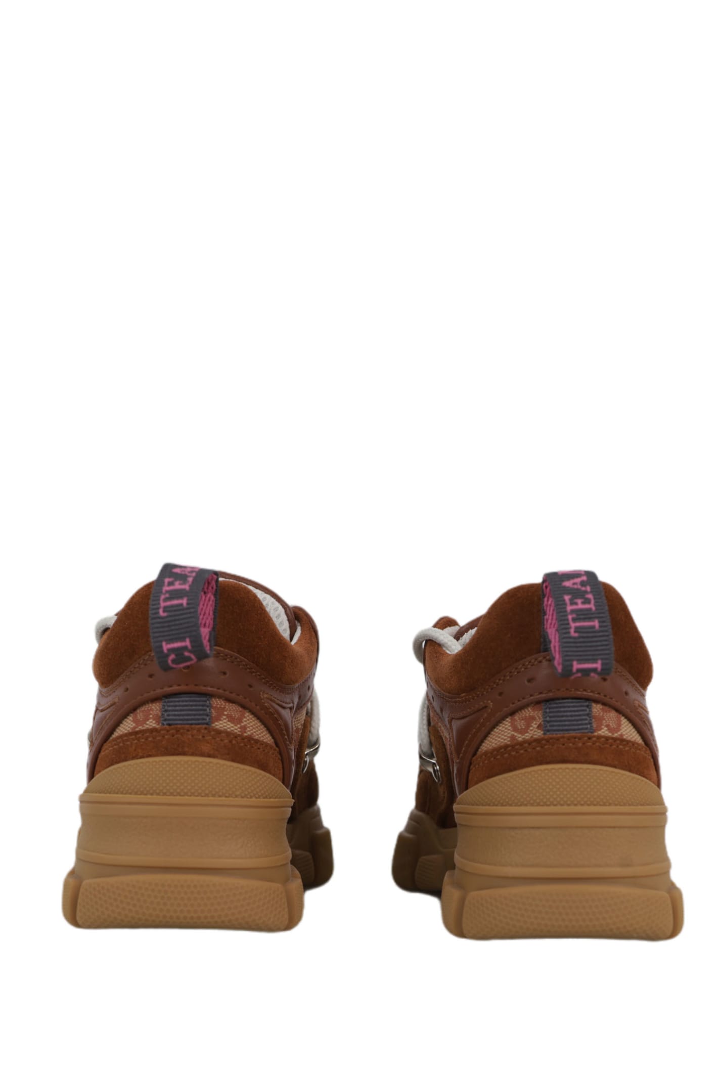 Shop Gucci Flashtrek Sneakers In Brown