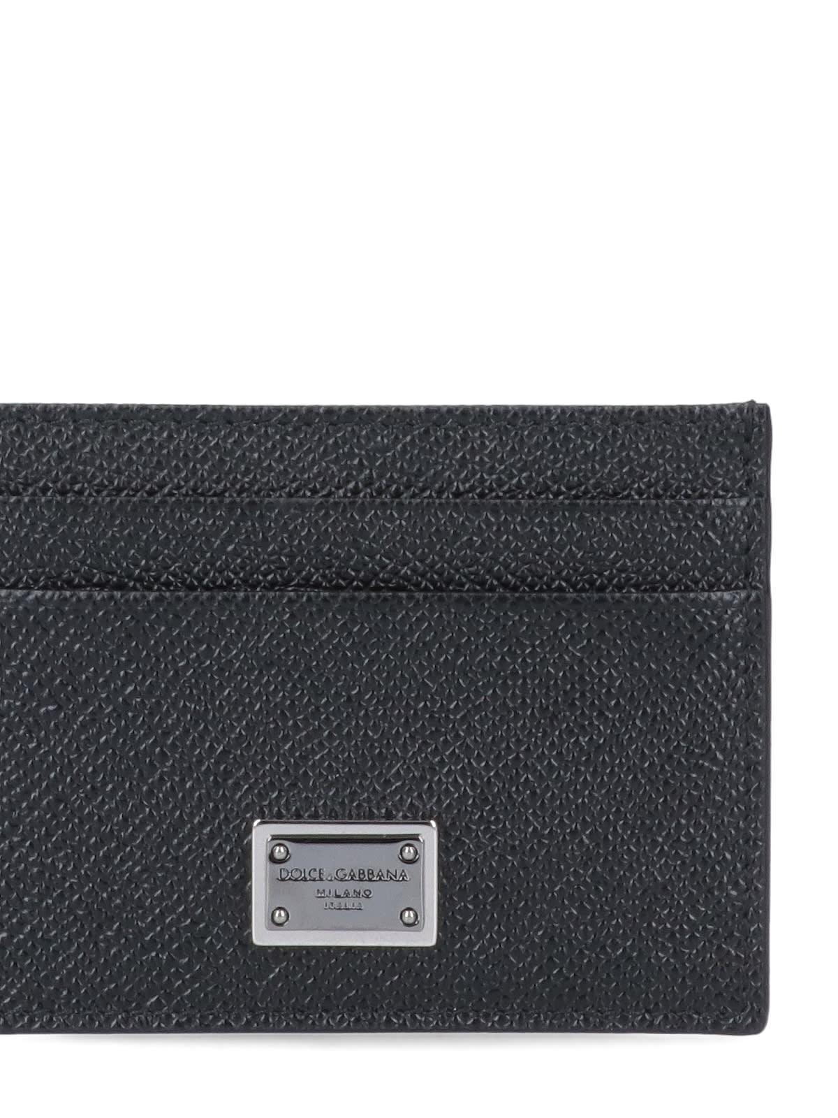 Shop Dolce & Gabbana Logo Card Holder In Black