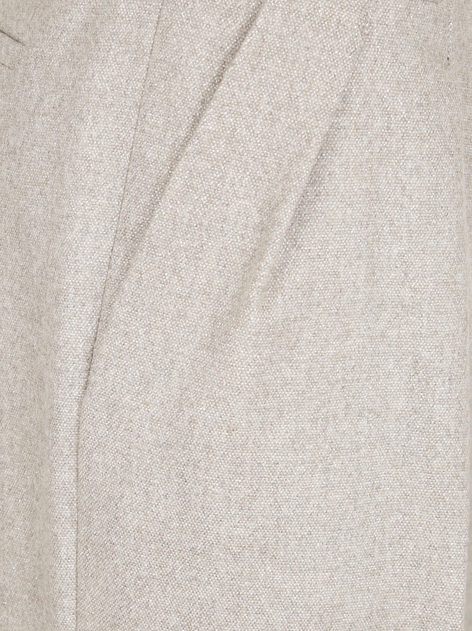 Antonelli Pleated Detail Track Pants In Neutral