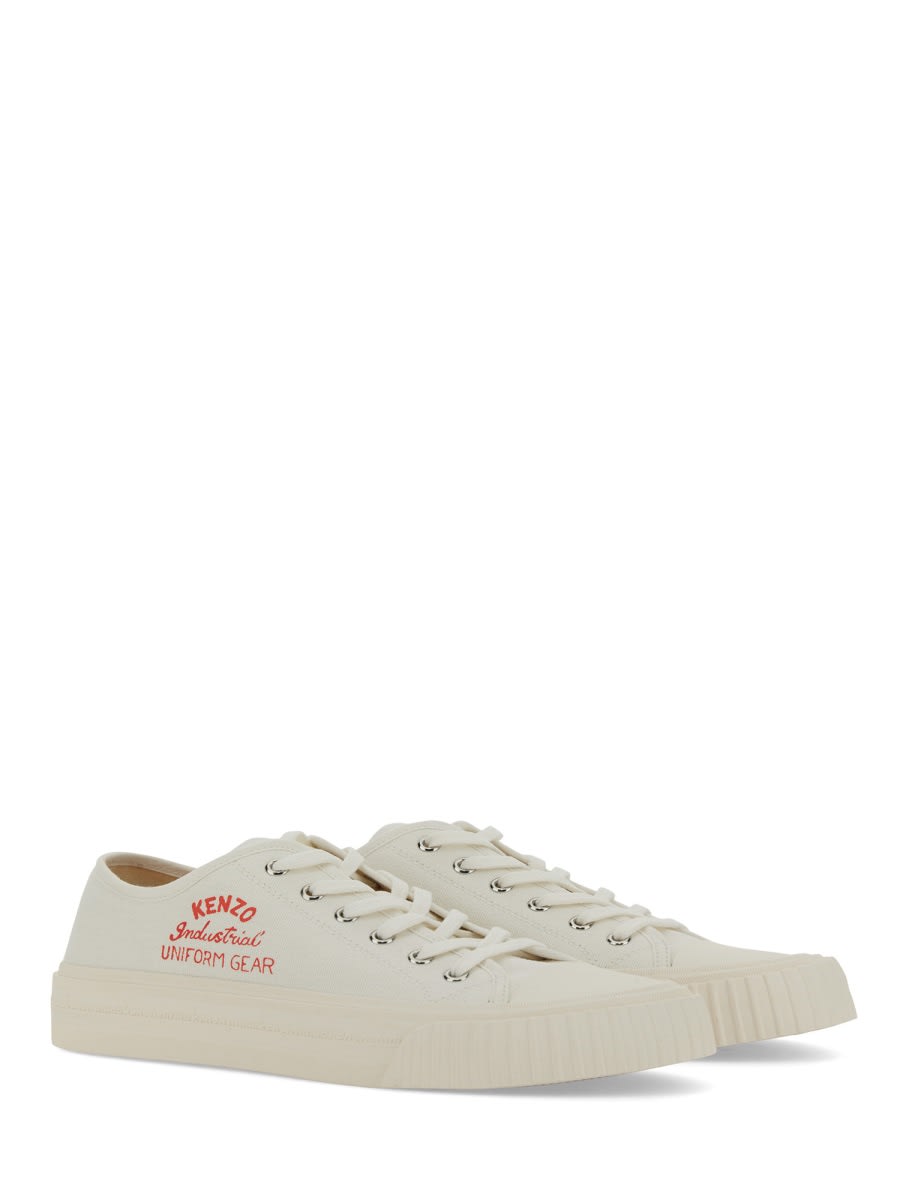 Shop Kenzo Sneaker With Logo In White