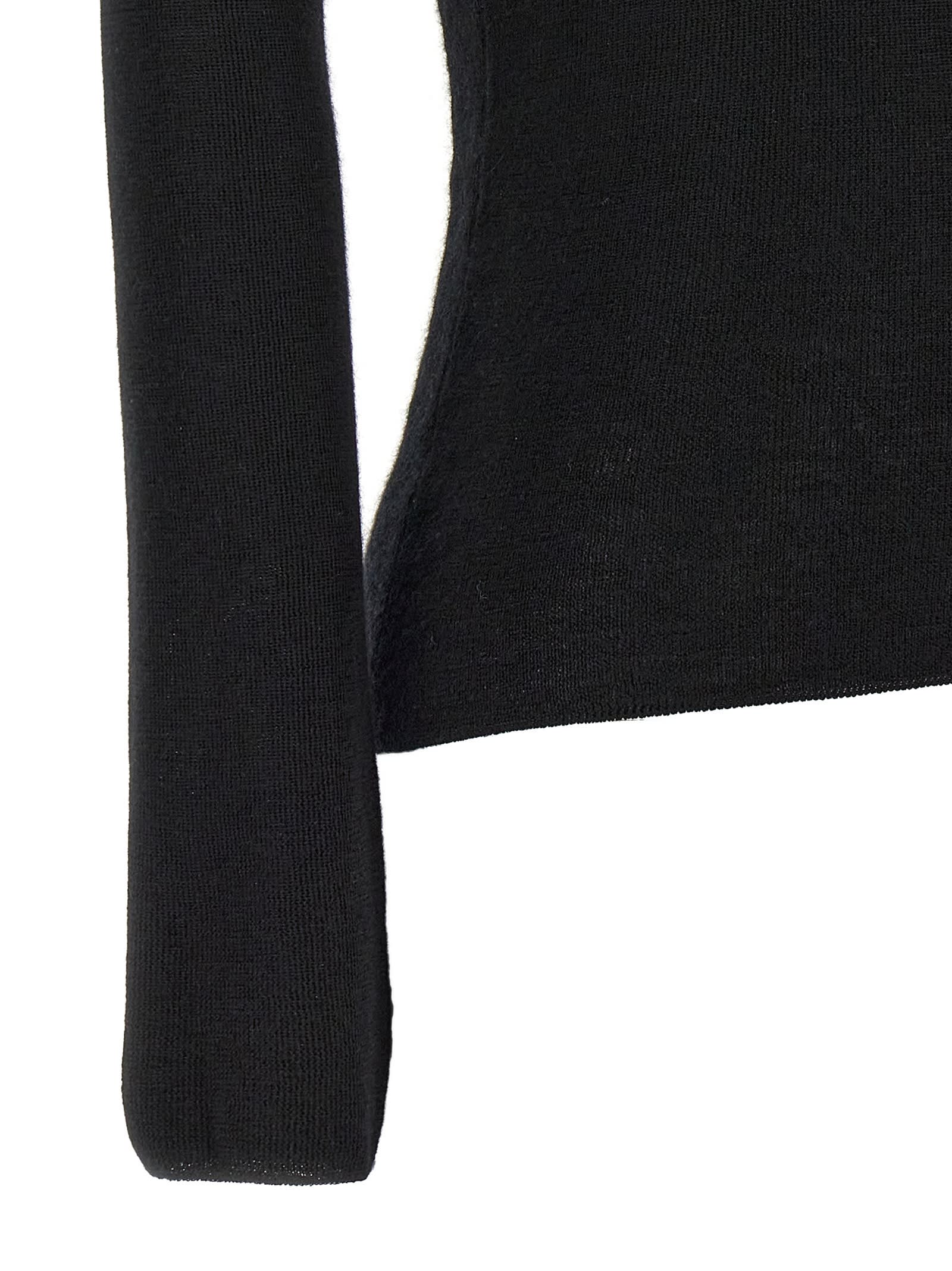 Shop Tom Ford Silk Cashmere Turtleneck Sweater In Black