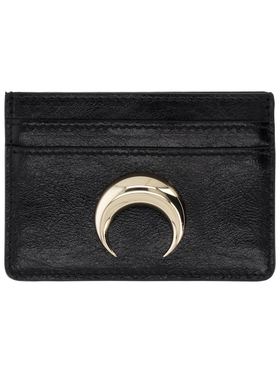 Marine Serre Compact Purse Featuring Metallic Embellishment In Black