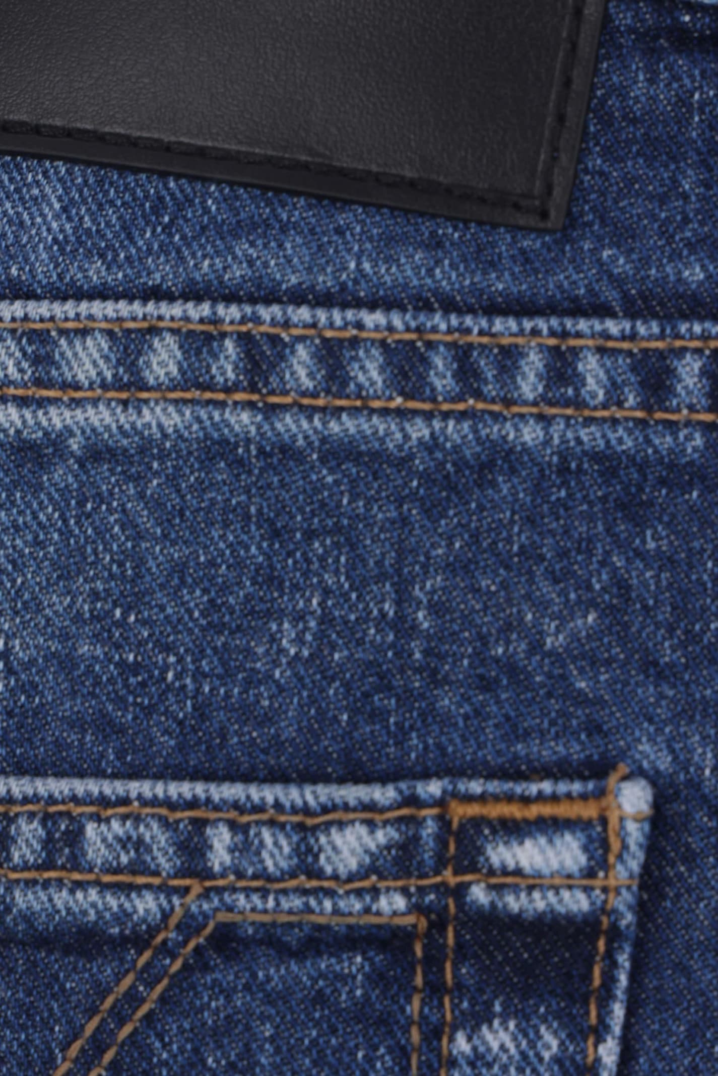 Marc Jacobs Belt Loops Faded Effect Five-pocket Style Trousers In Blue