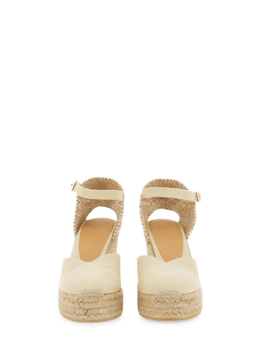 Castaã±er 60mm Carol Wedge In Ivory