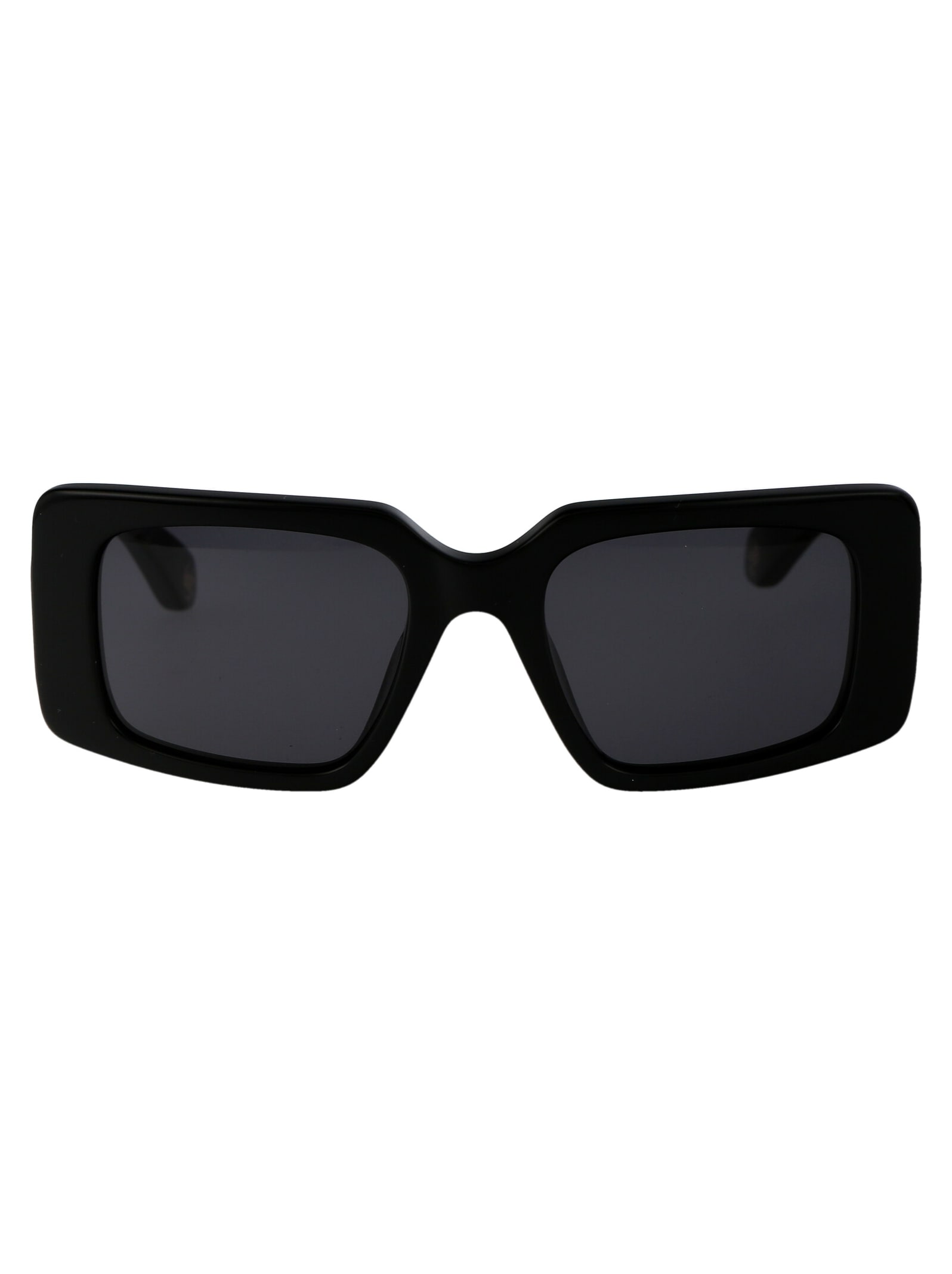 Shop Roberto Cavalli Src039m Sunglasses In 0700 Black