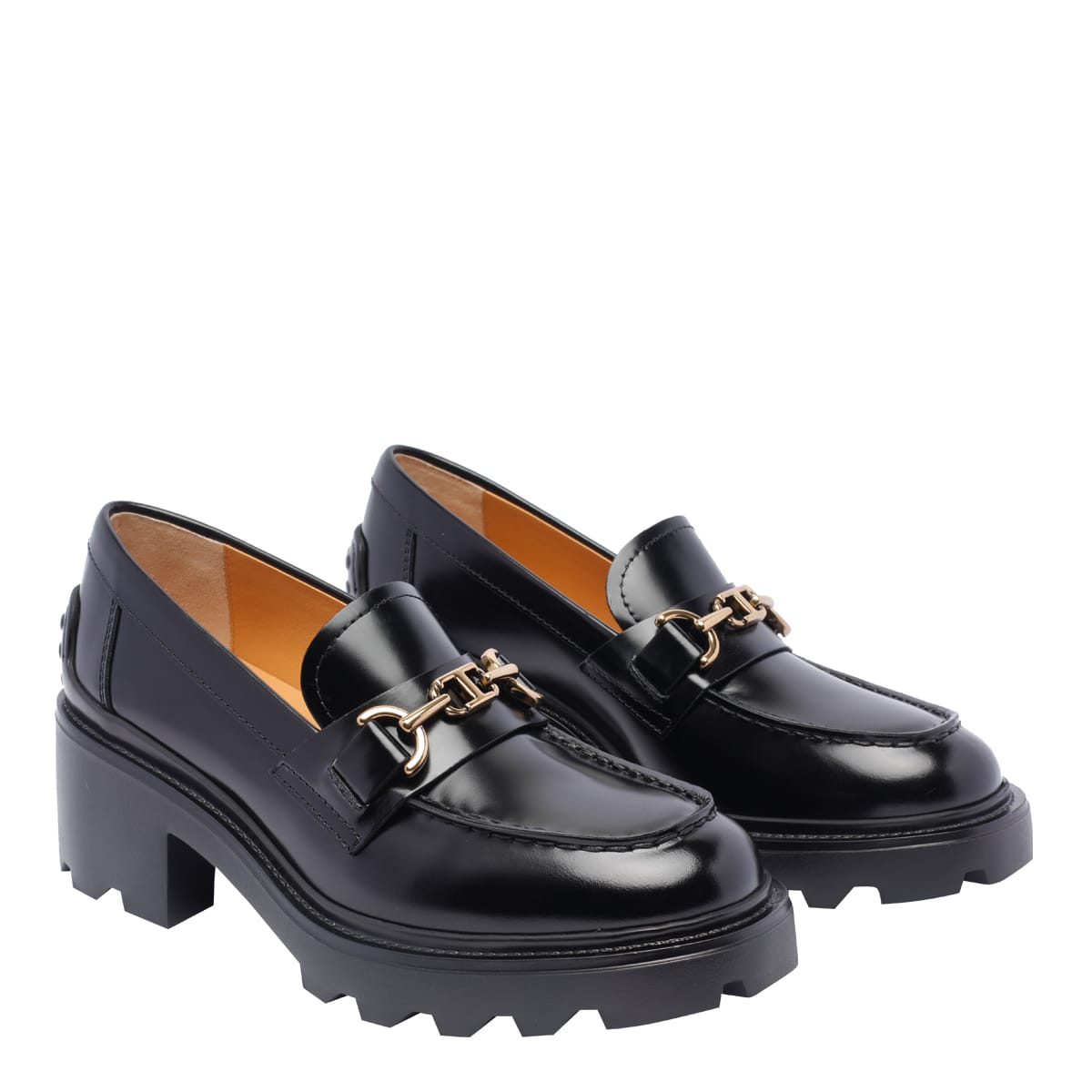 Shop Tod's Pump Loafers In Nero