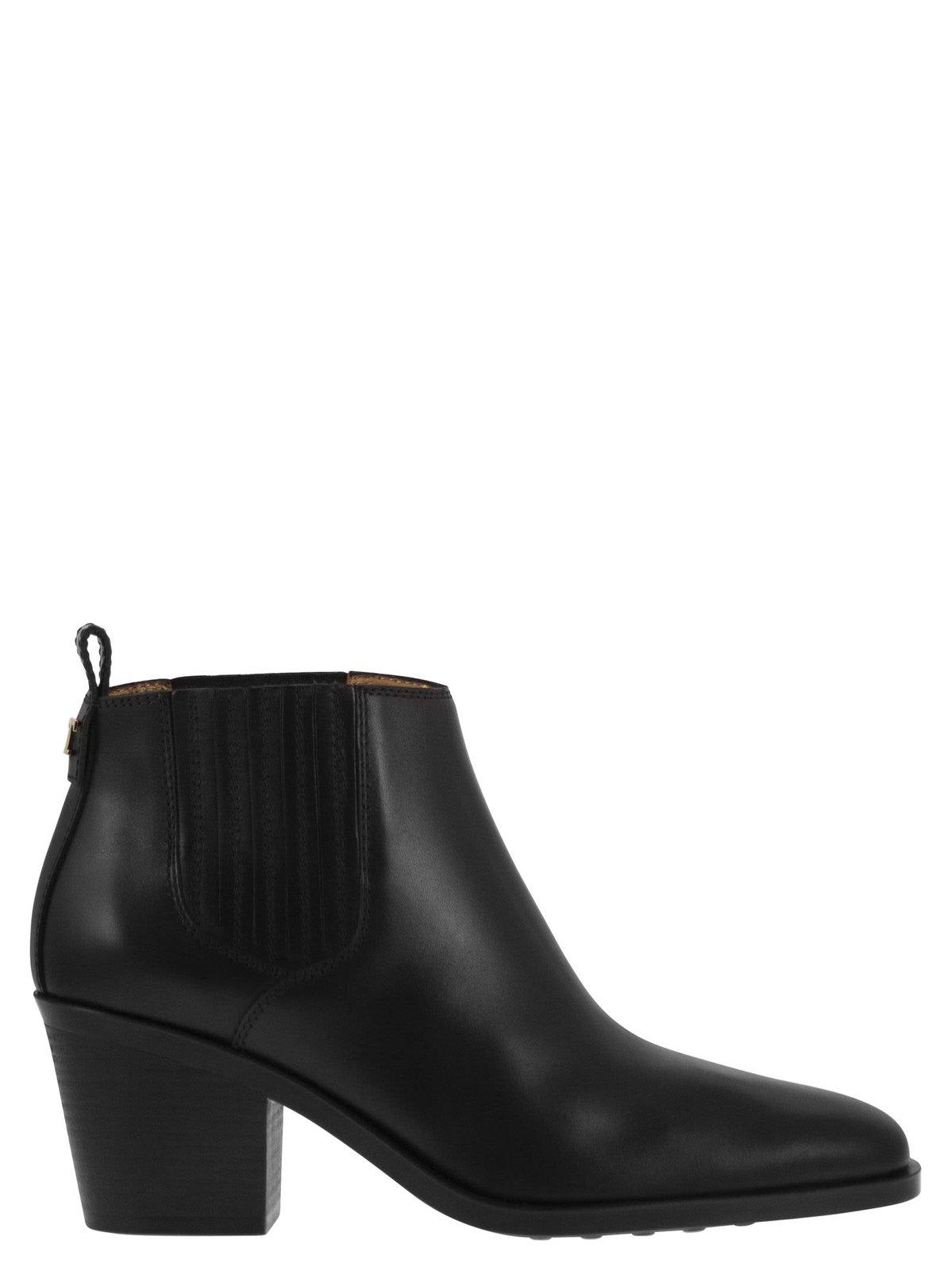 Shop Tod's T-logo Ankle Boots Tods In Black