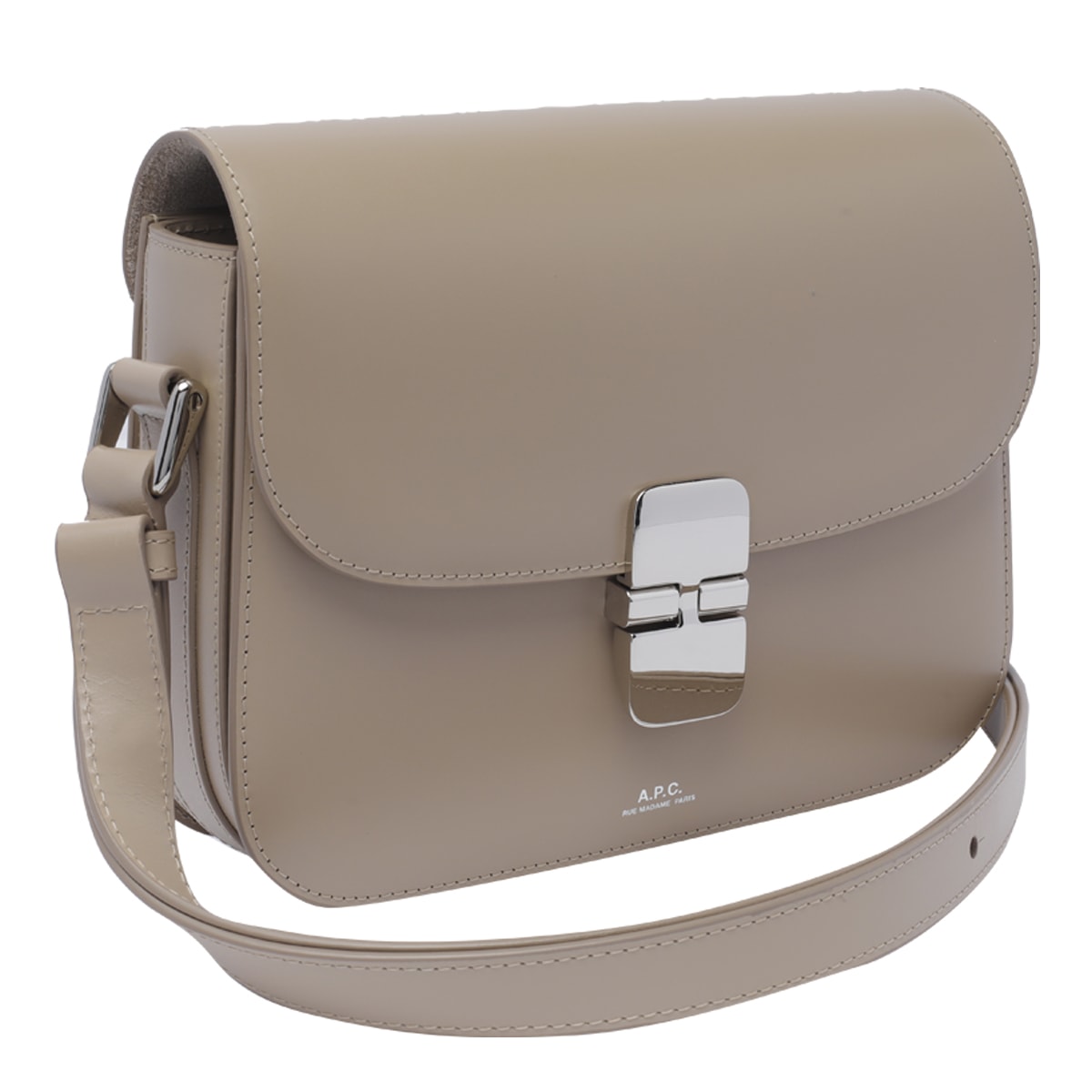 Shop Apc Grace Crossbody Bag In Beige