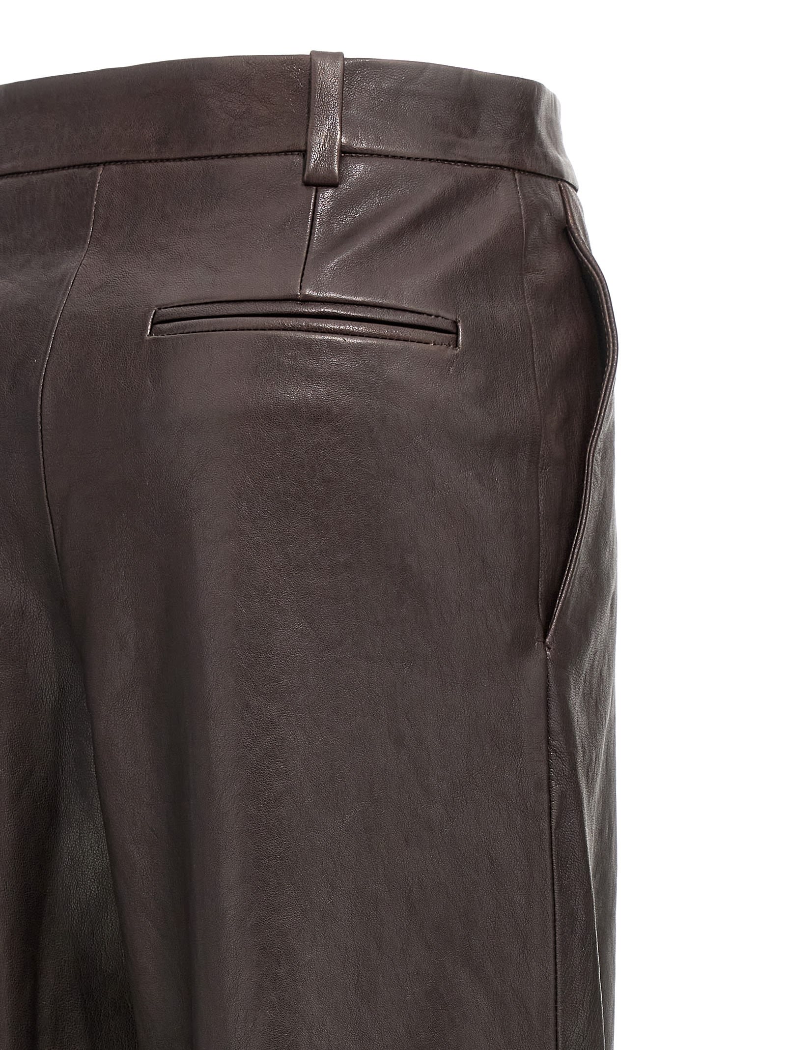 Khaite Wide Leg Cargo Trousers With Multiple Pockets