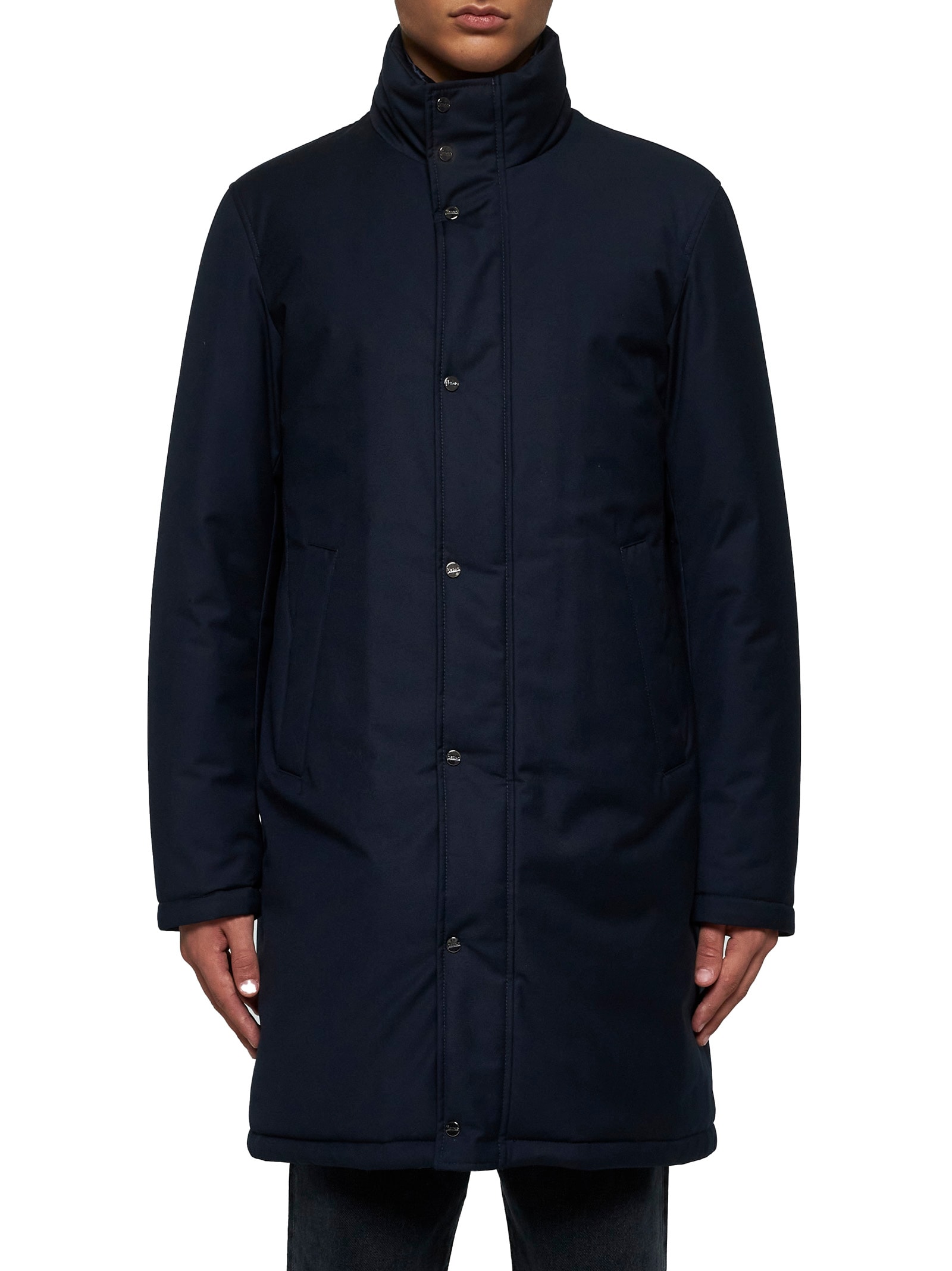 Shop Herno Coat In Blue