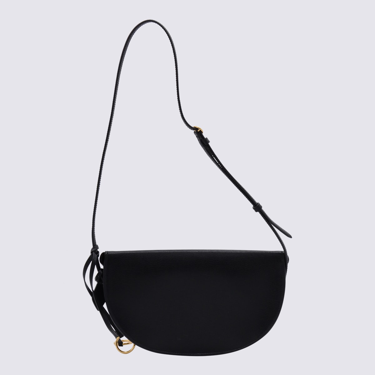 Alaïa Black Leather Crossbody Bag In Black