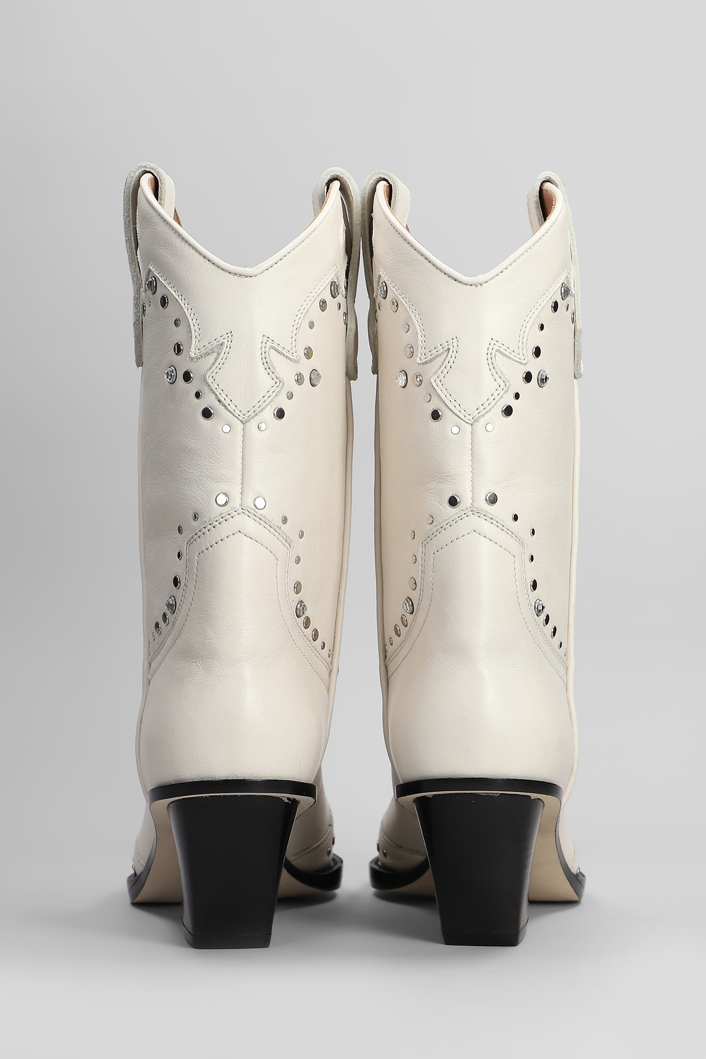 Paris Texas Janice Boot 60 Texan Boots In White Leather In White