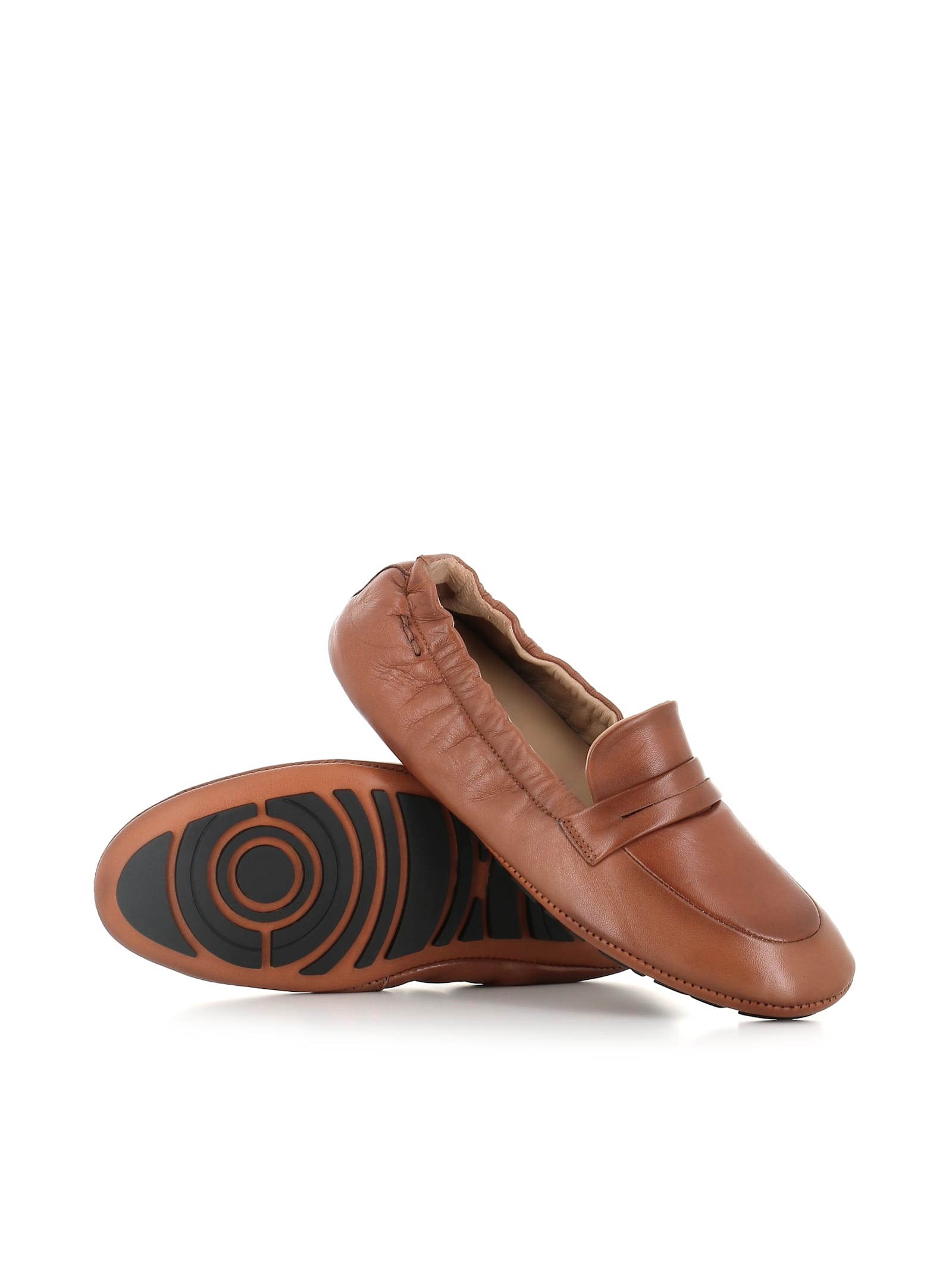 Alexander Hotto Leather Slippers In Brown