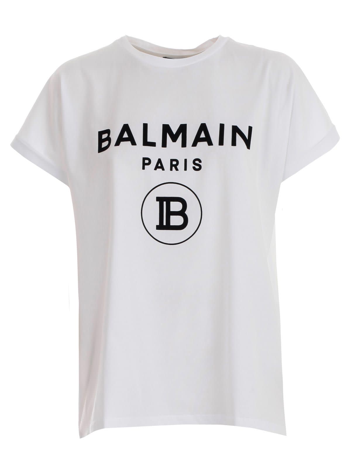 Balmain Balmain T-shirt S/s W/logo - Gab Blanc Noir - 10993222 | italist