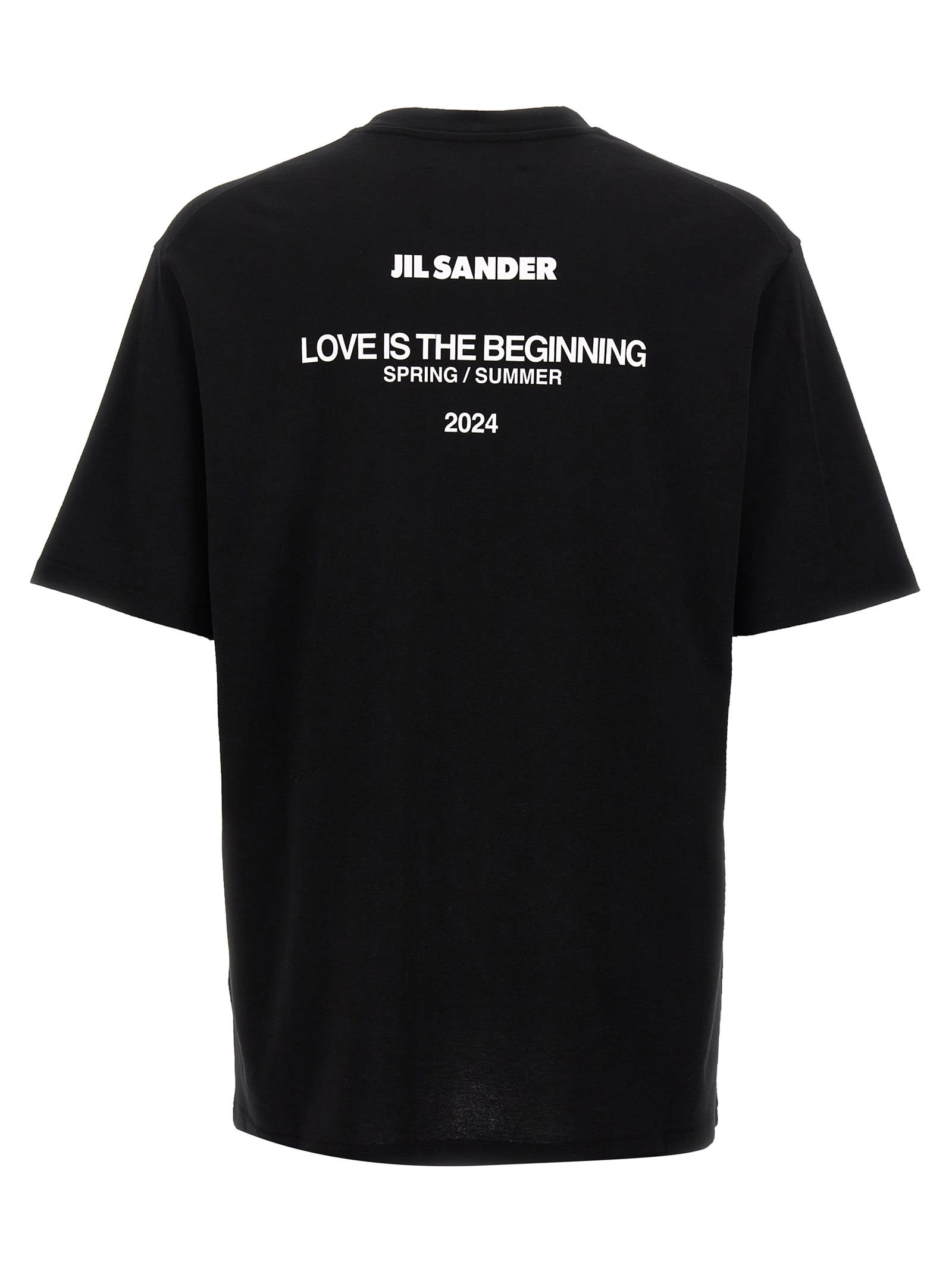 Shop Jil Sander Love Is The Beginning T-shirt In Nero