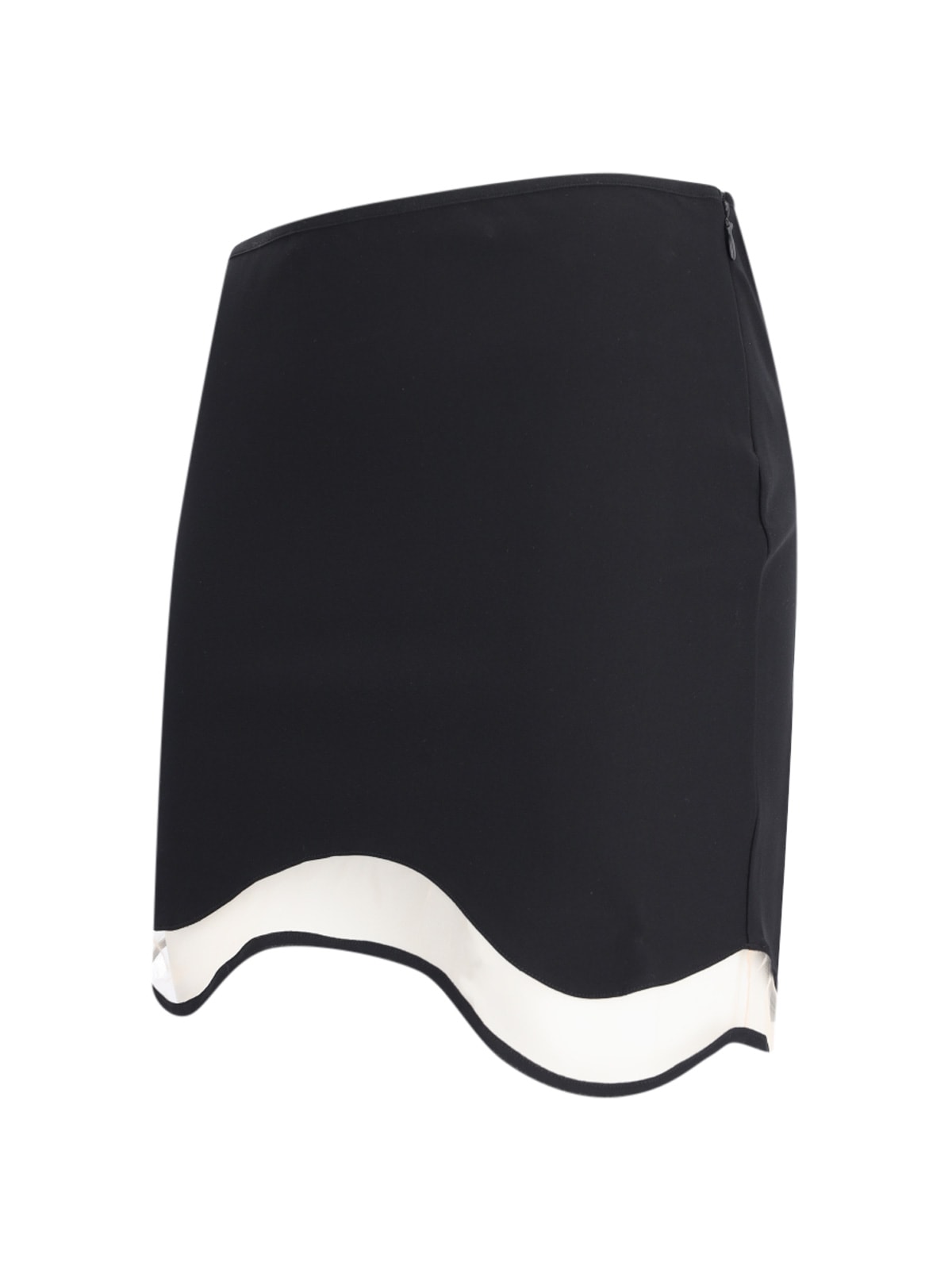 Shop Nensi Dojaka Asymmetrical Skirt In Black