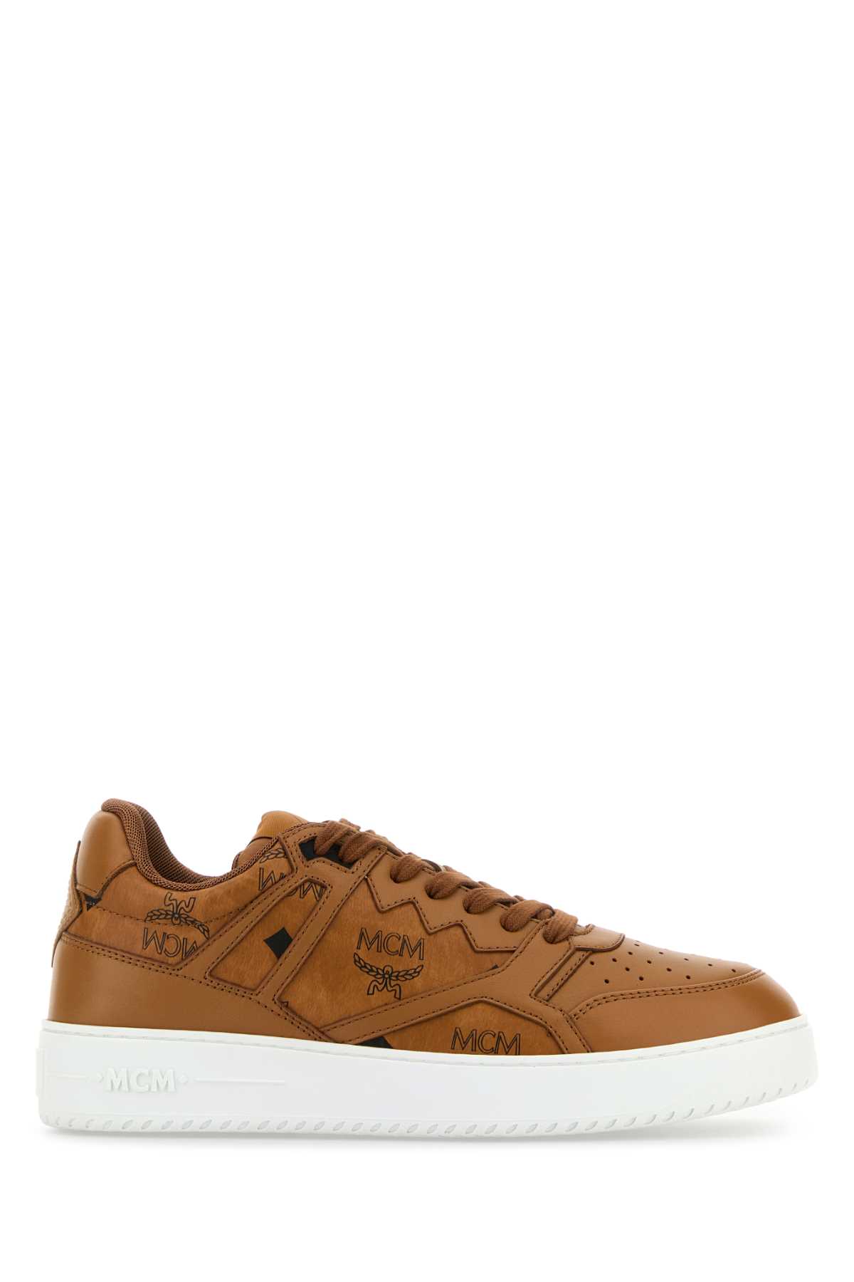 Mcm Printed Canvas Terrain Sneakers