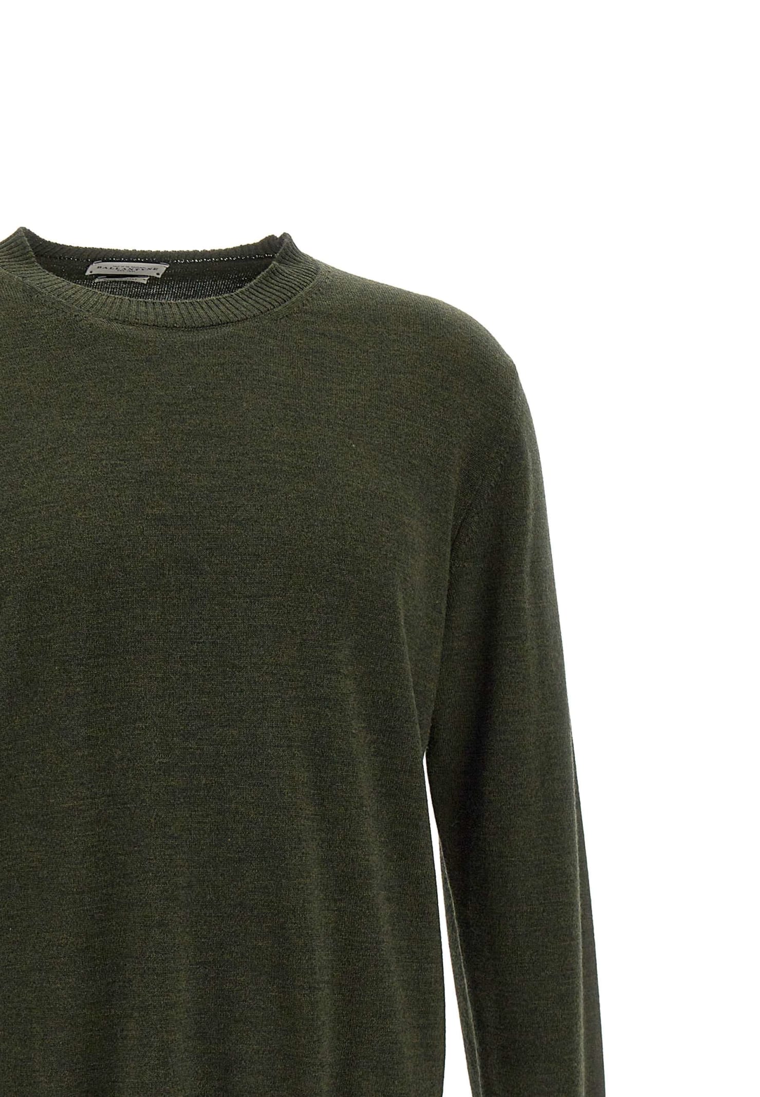 Shop Ballantyne Wool Sweater In Green