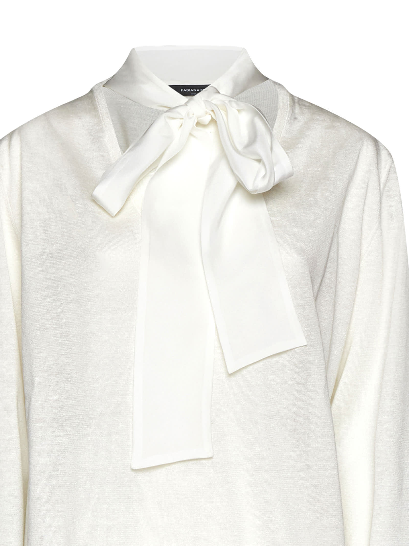 Shop Fabiana Filippi Sweater In Bianco