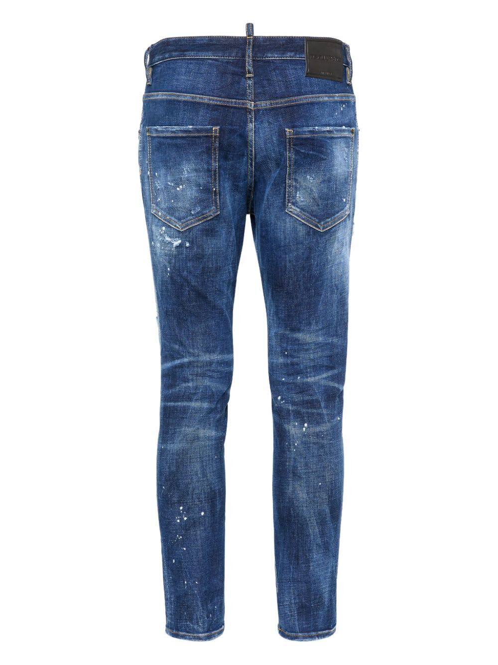 Shop Dsquared2 Skater Jean In Navy Blue