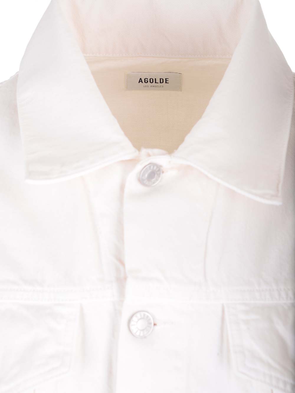 AGOLDE DORIAN JACKET IN WHITE DENIM 