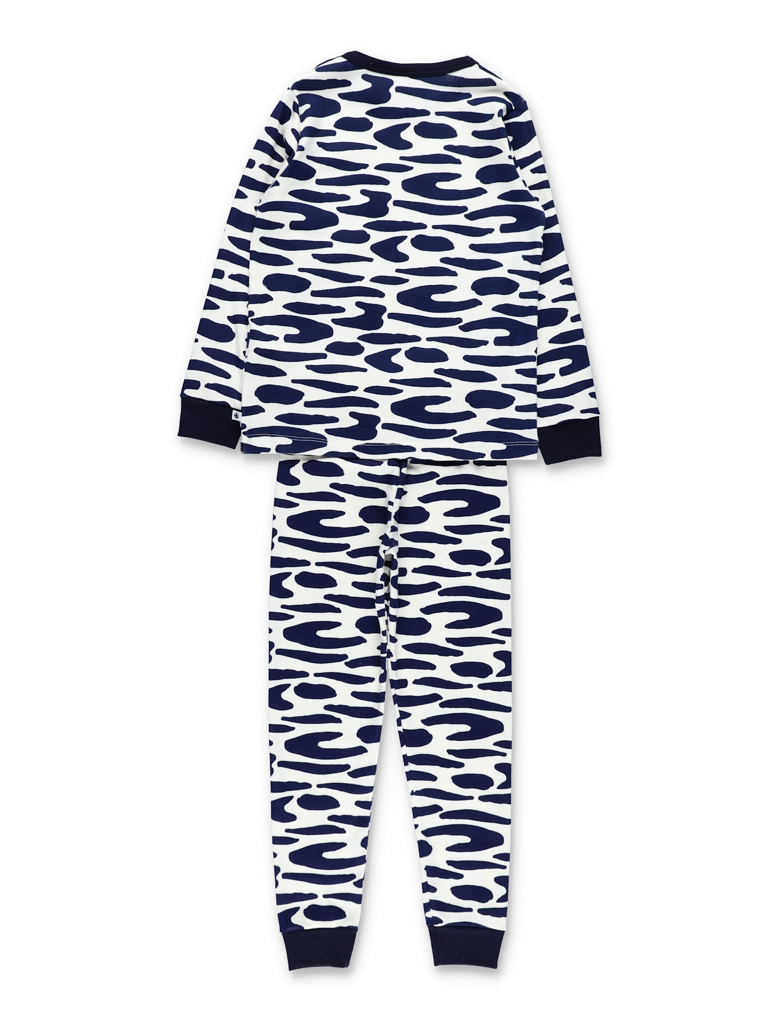 Petit Bateau Kid - Zebra Print Cotton Pyjama Set With Mask In Multi