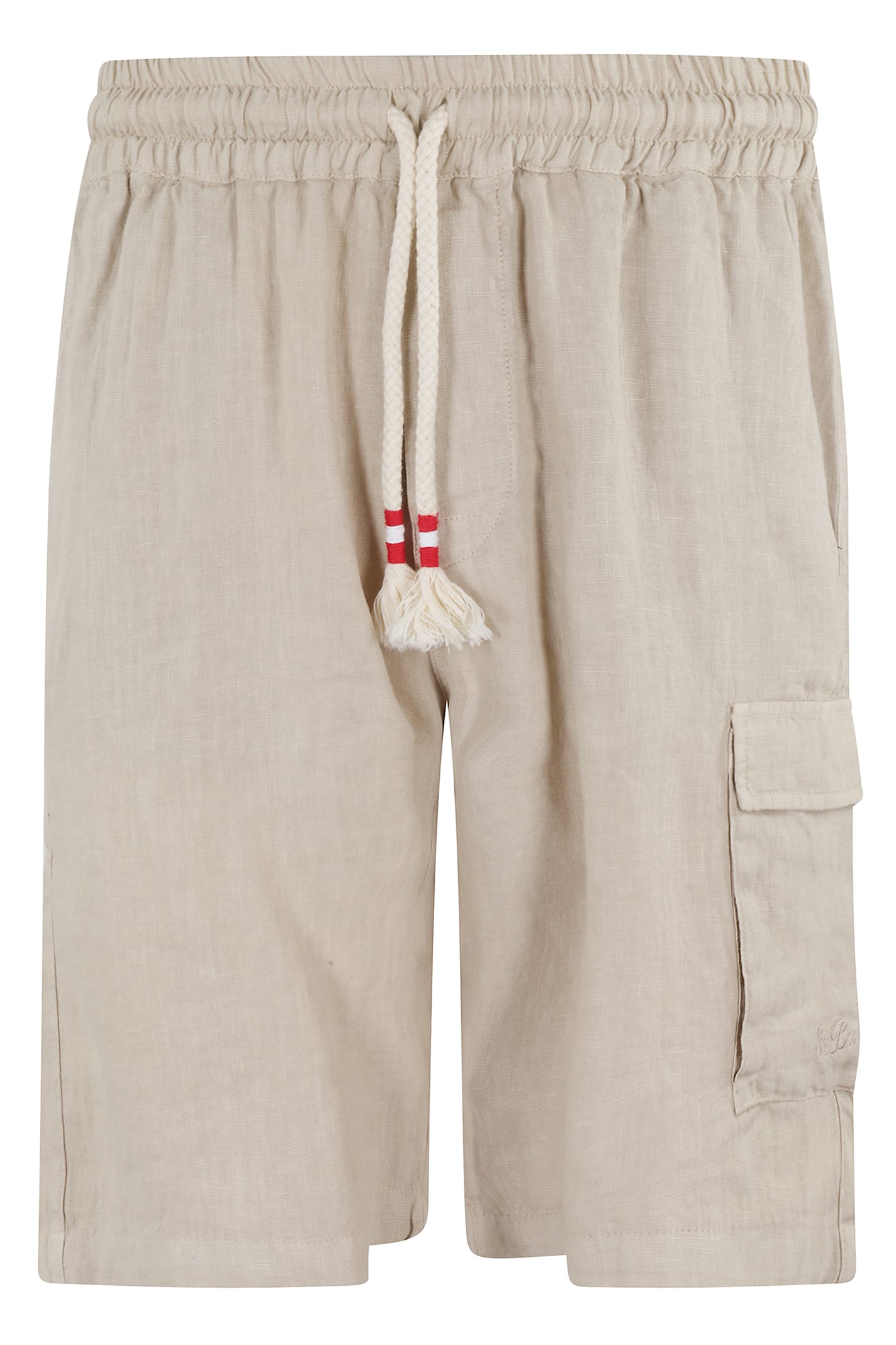 Shop Mc2 Saint Barth Bermuda Chinos Con Tasche In Beige