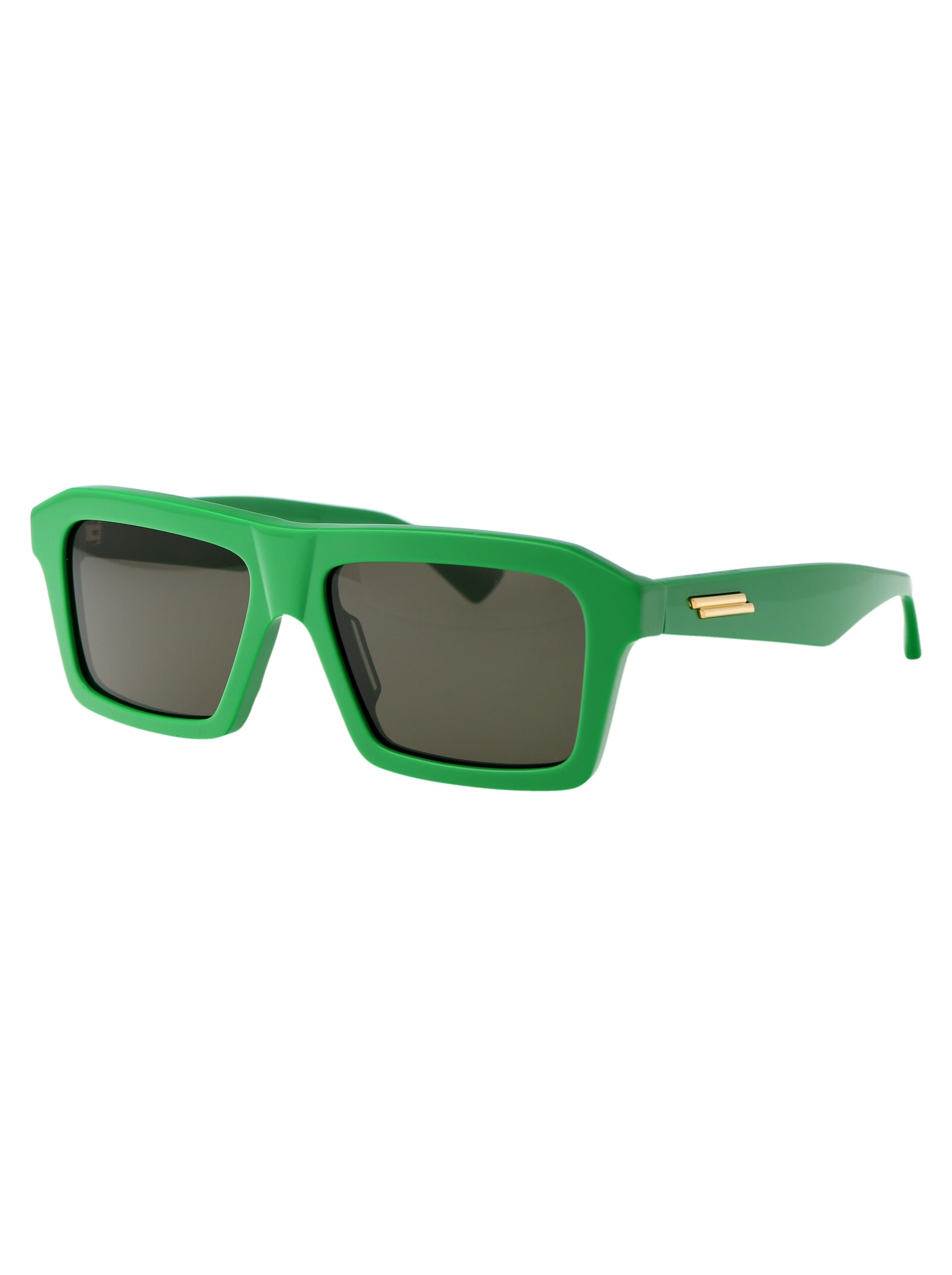 Shop Bottega Veneta Bv1213s Sunglasses In 003 Green Green Green