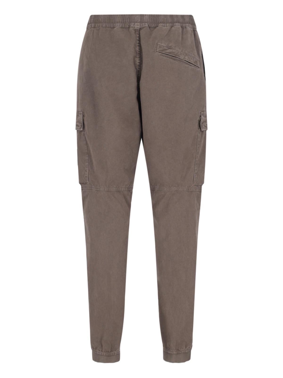 Shop Stone Island Cargo Pants In Marrone