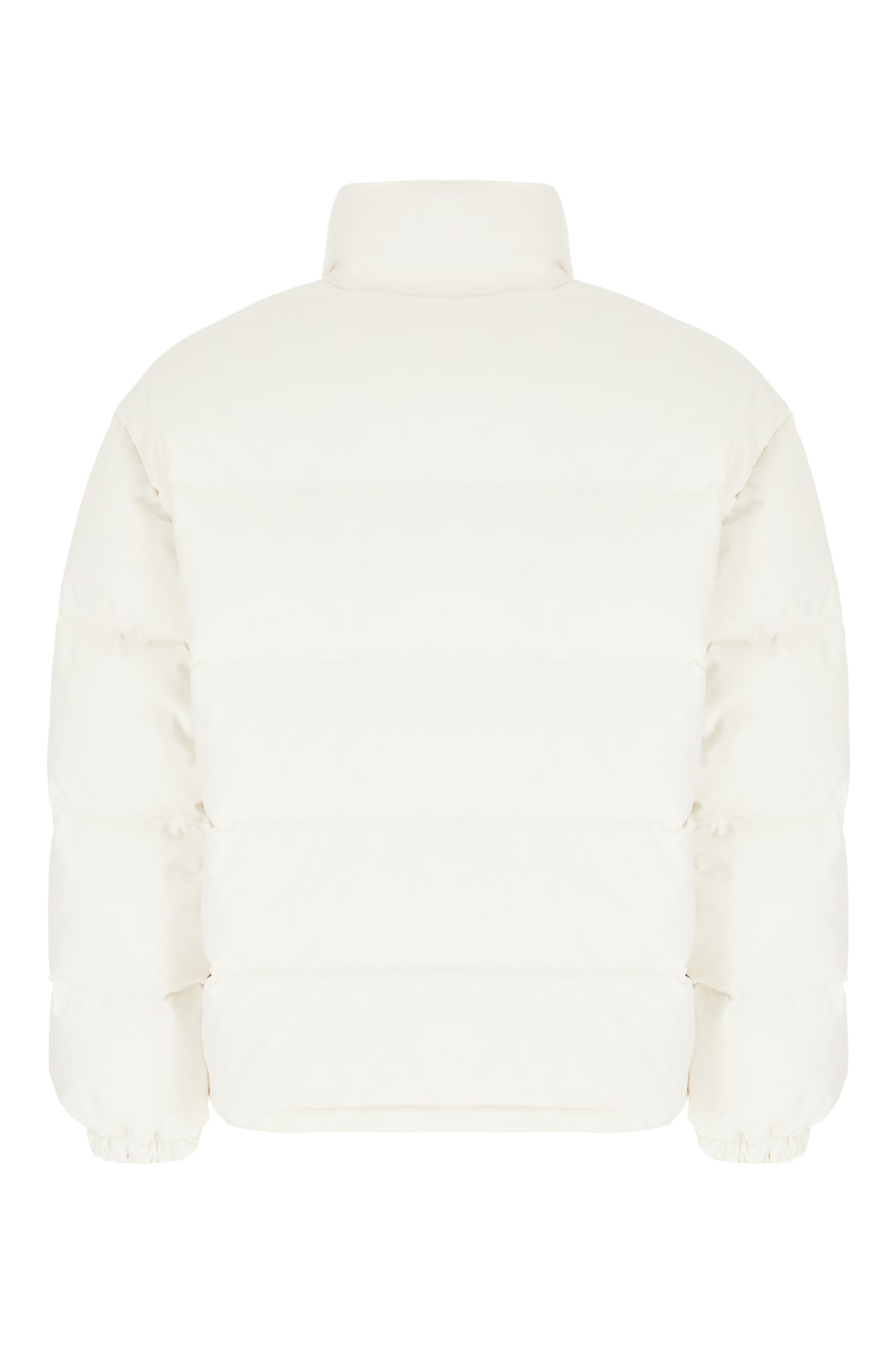 Shop Gucci White Stretch Polyester Down Jacket In Bianco