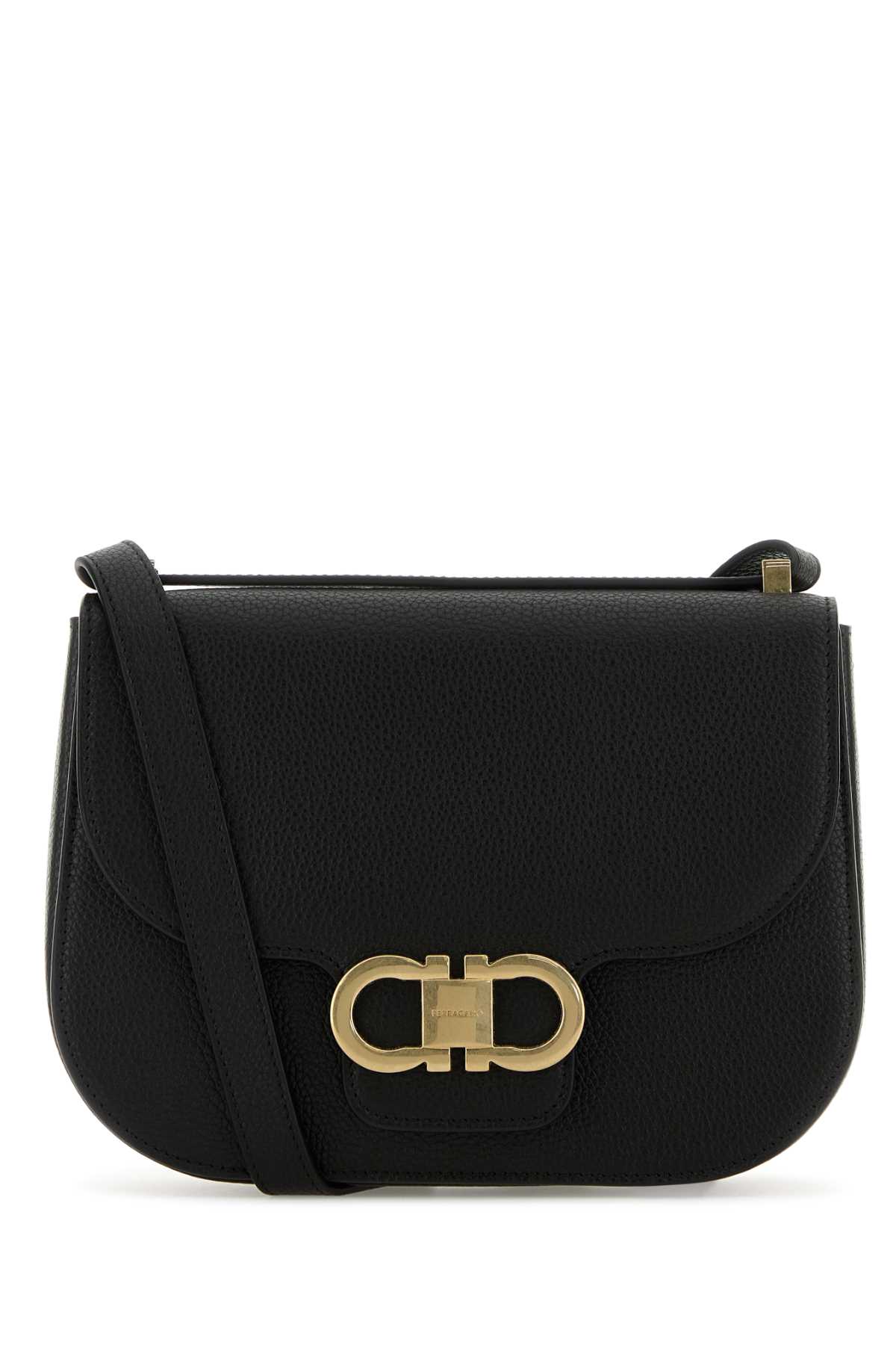 Ferragamo Black Leather Crossbody Bag